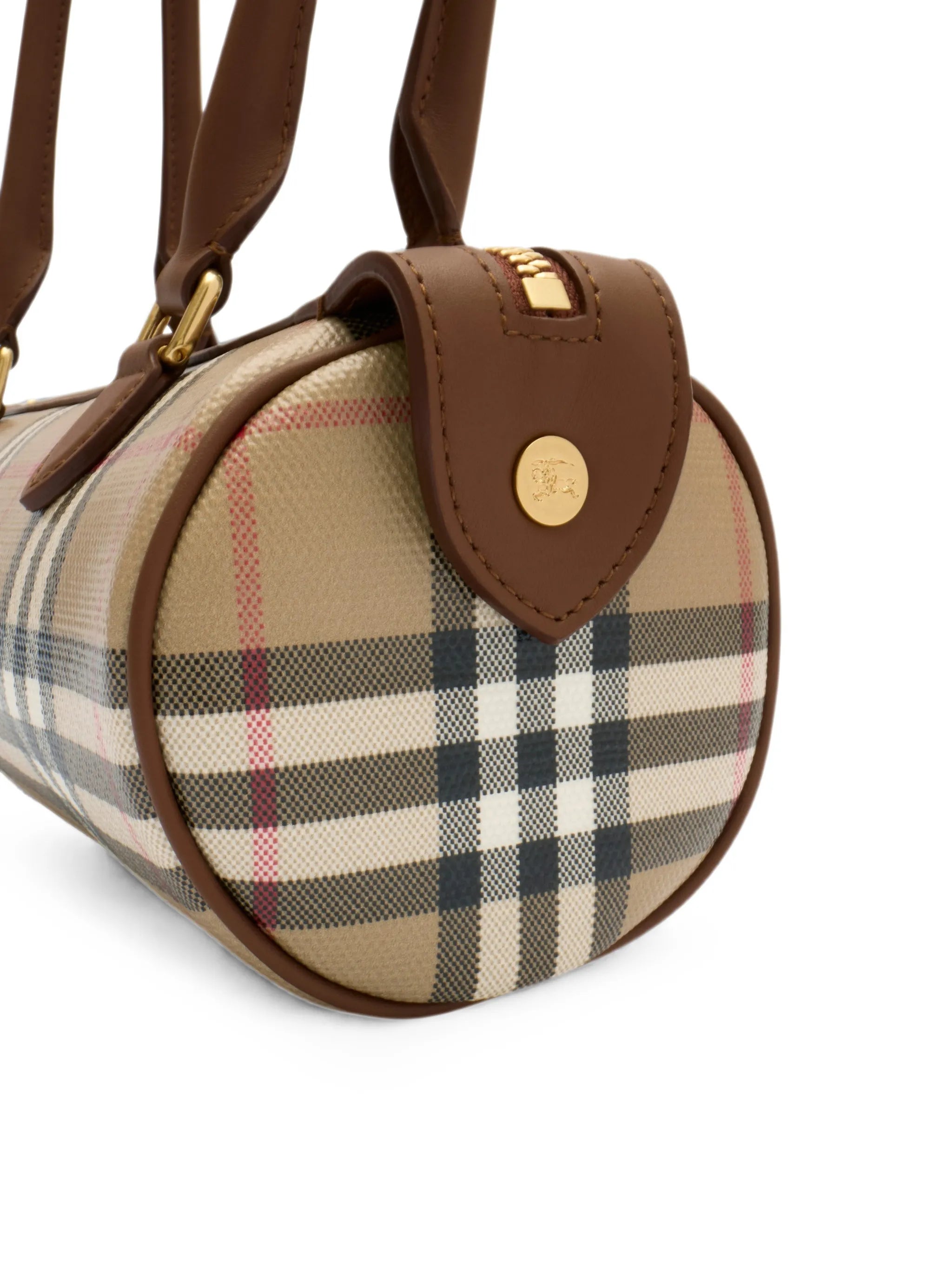 mini Check barrel bag