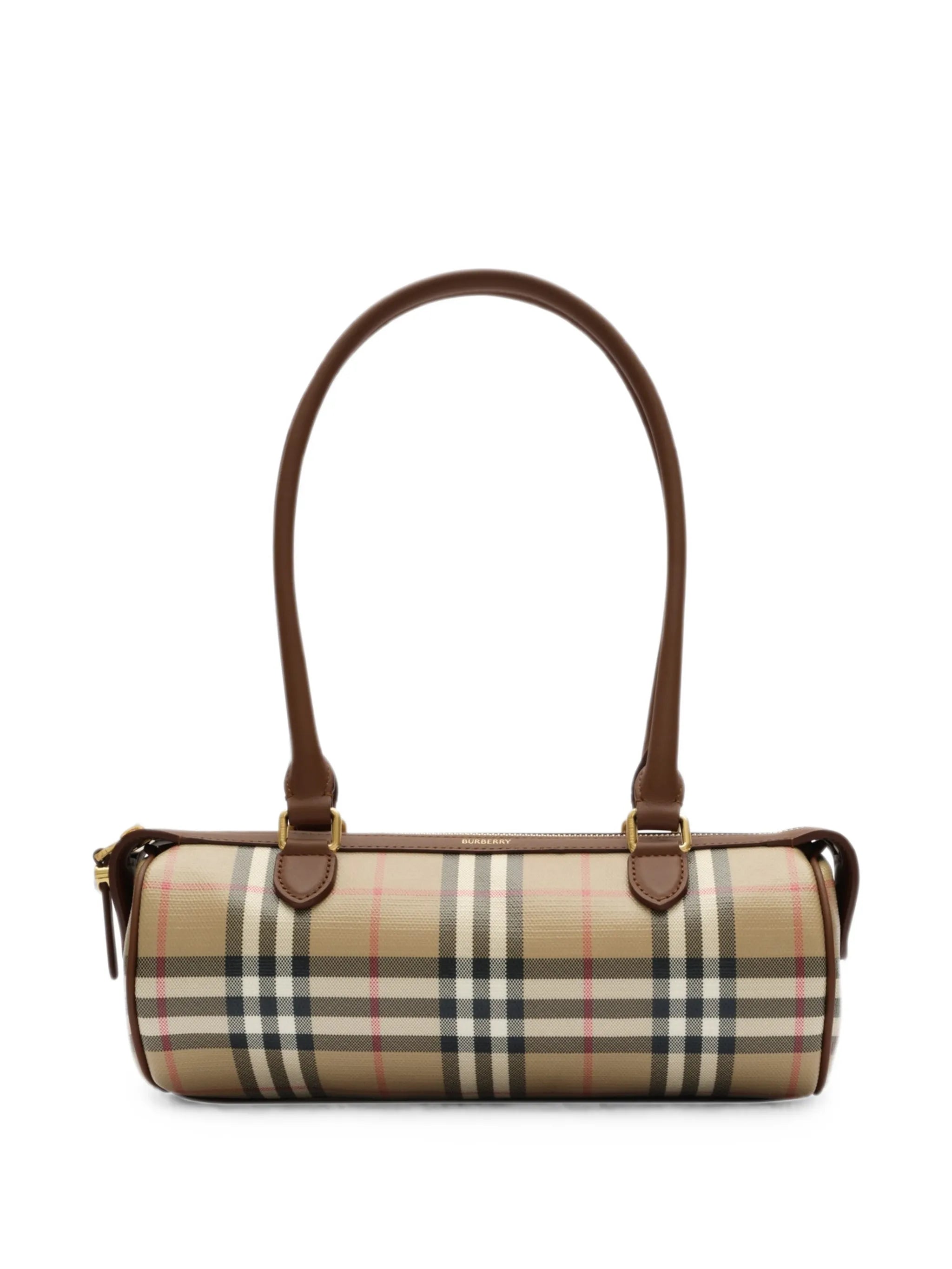 mini Check barrel bag