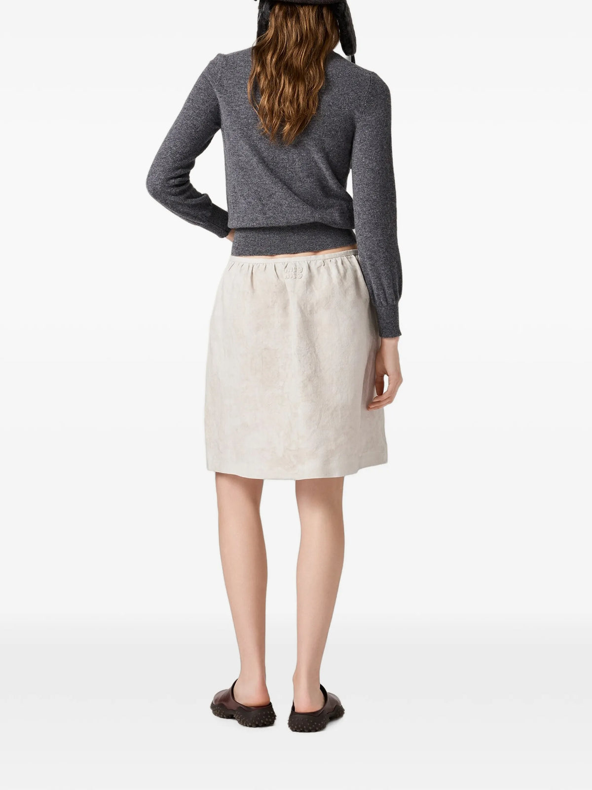 V-neck wool cardigan