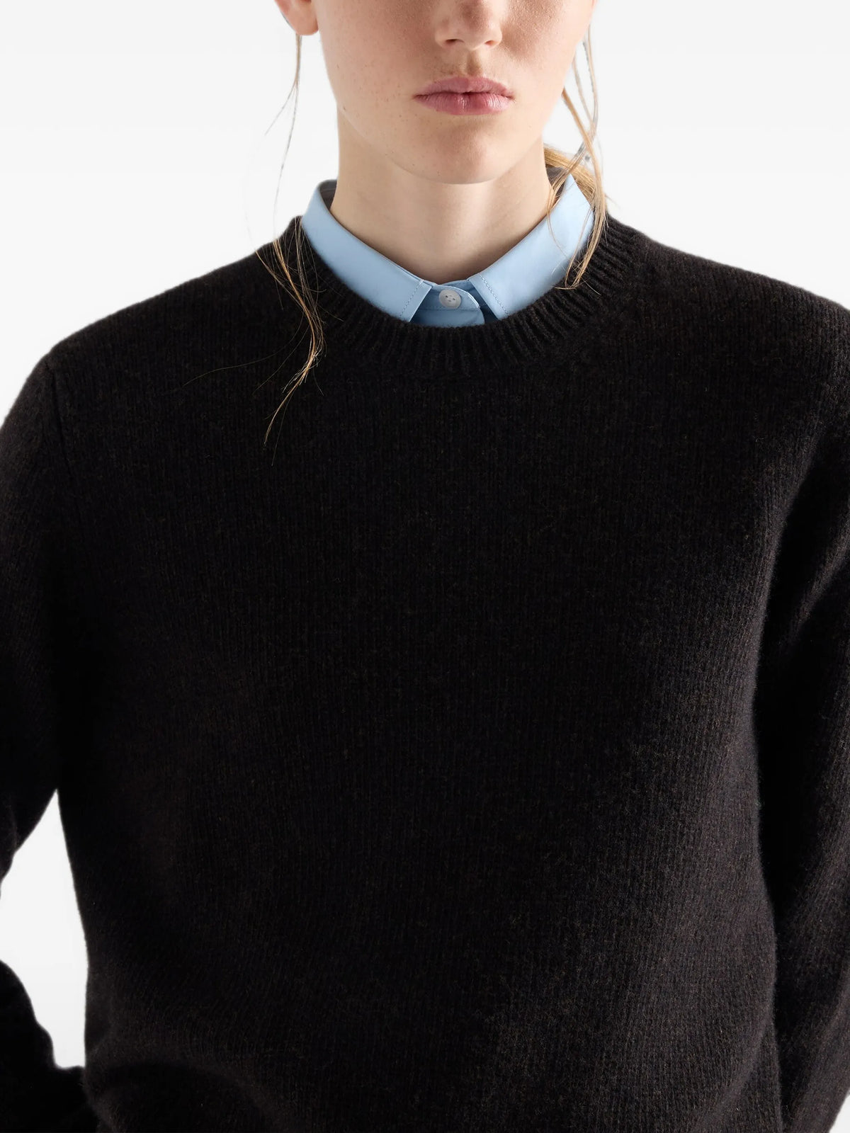 wool and cashmere crew-neck sweater