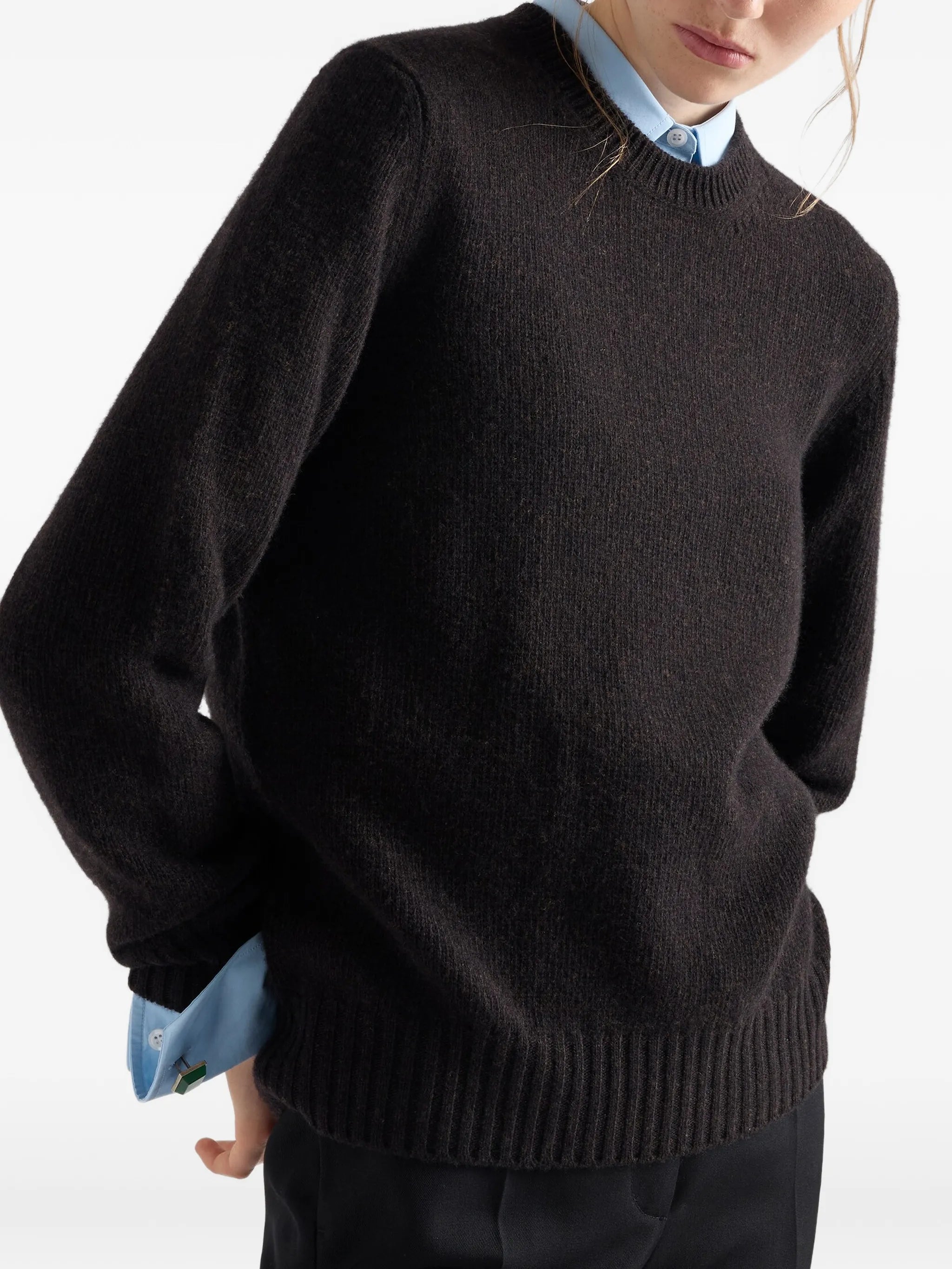 wool and cashmere crew-neck sweater