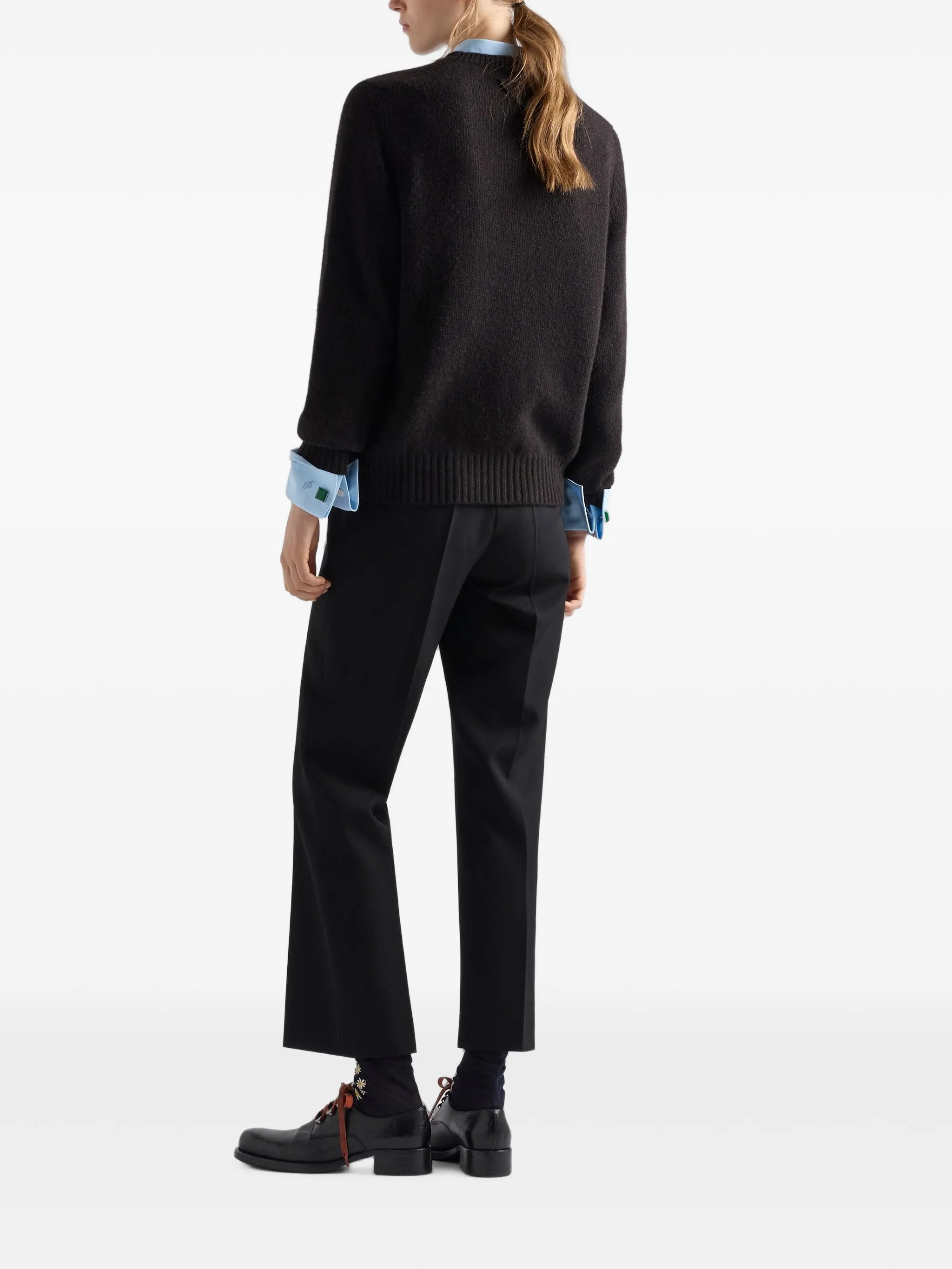 wool and cashmere crew-neck sweater