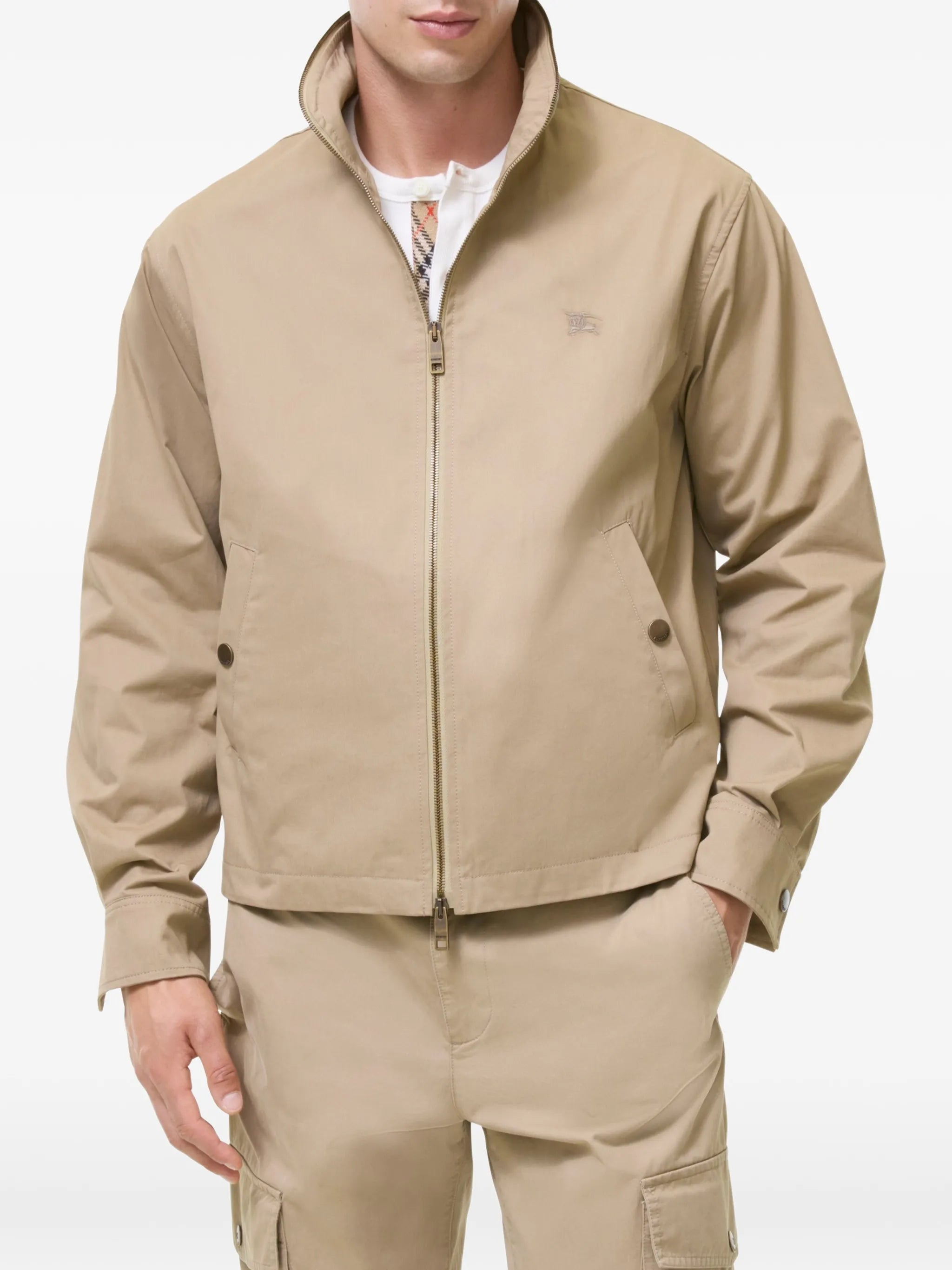 Cotton Twill Jacket with Warmer