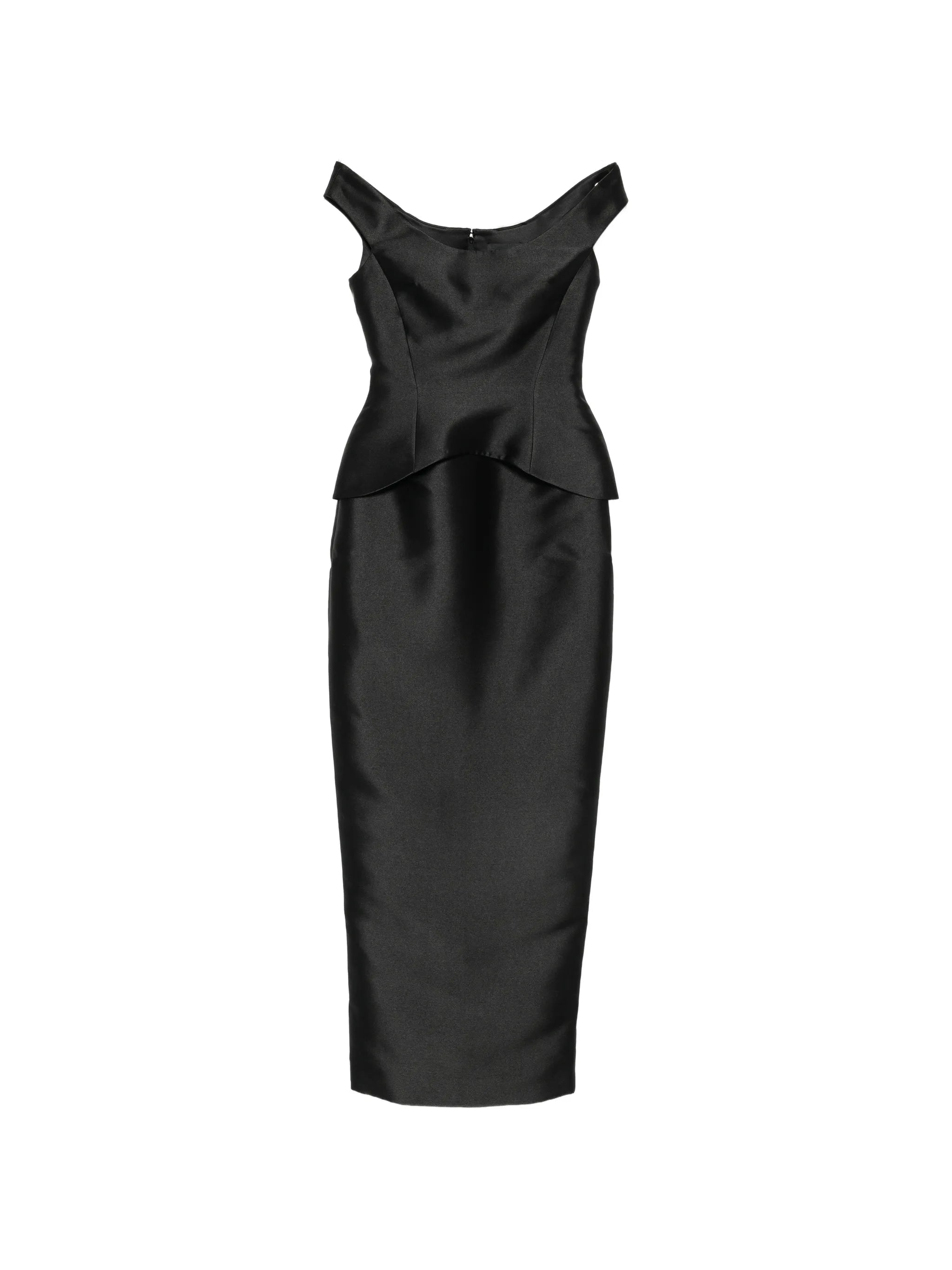 Pieta off-shoulder peplum-waist maxi dress