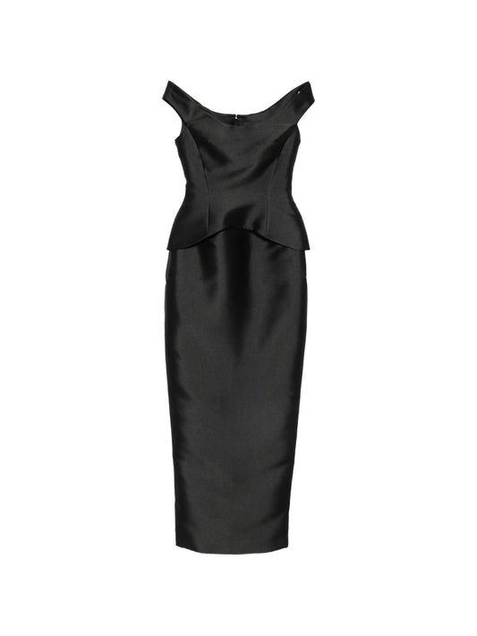the Pieta maxi dress in black