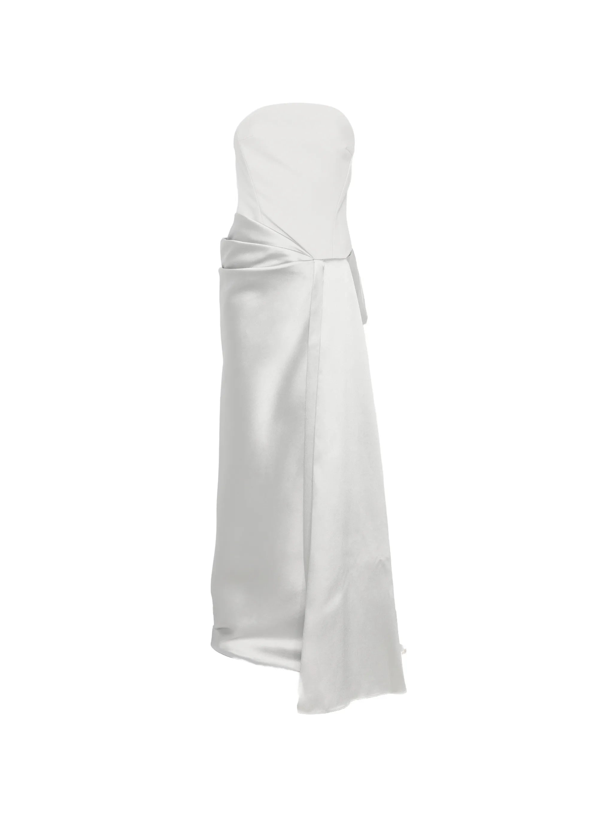 Seri strapless draped maxi  dress