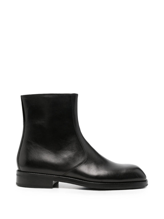 leather ankle boots