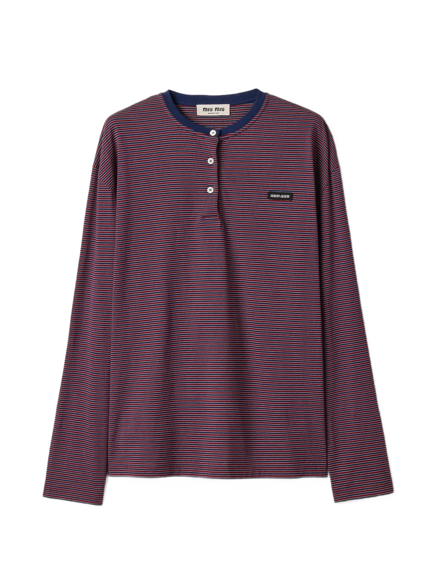 striped jersey T-shirt