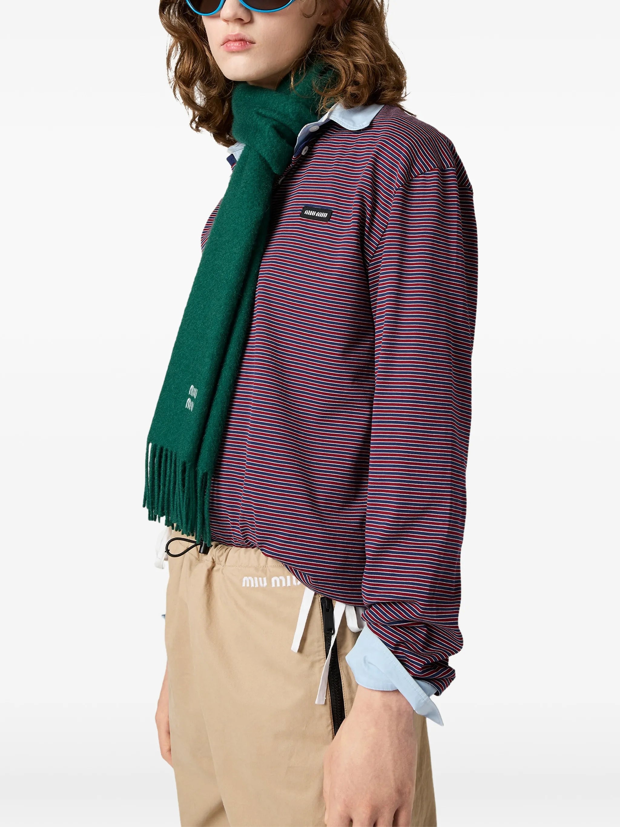 striped jersey T-shirt