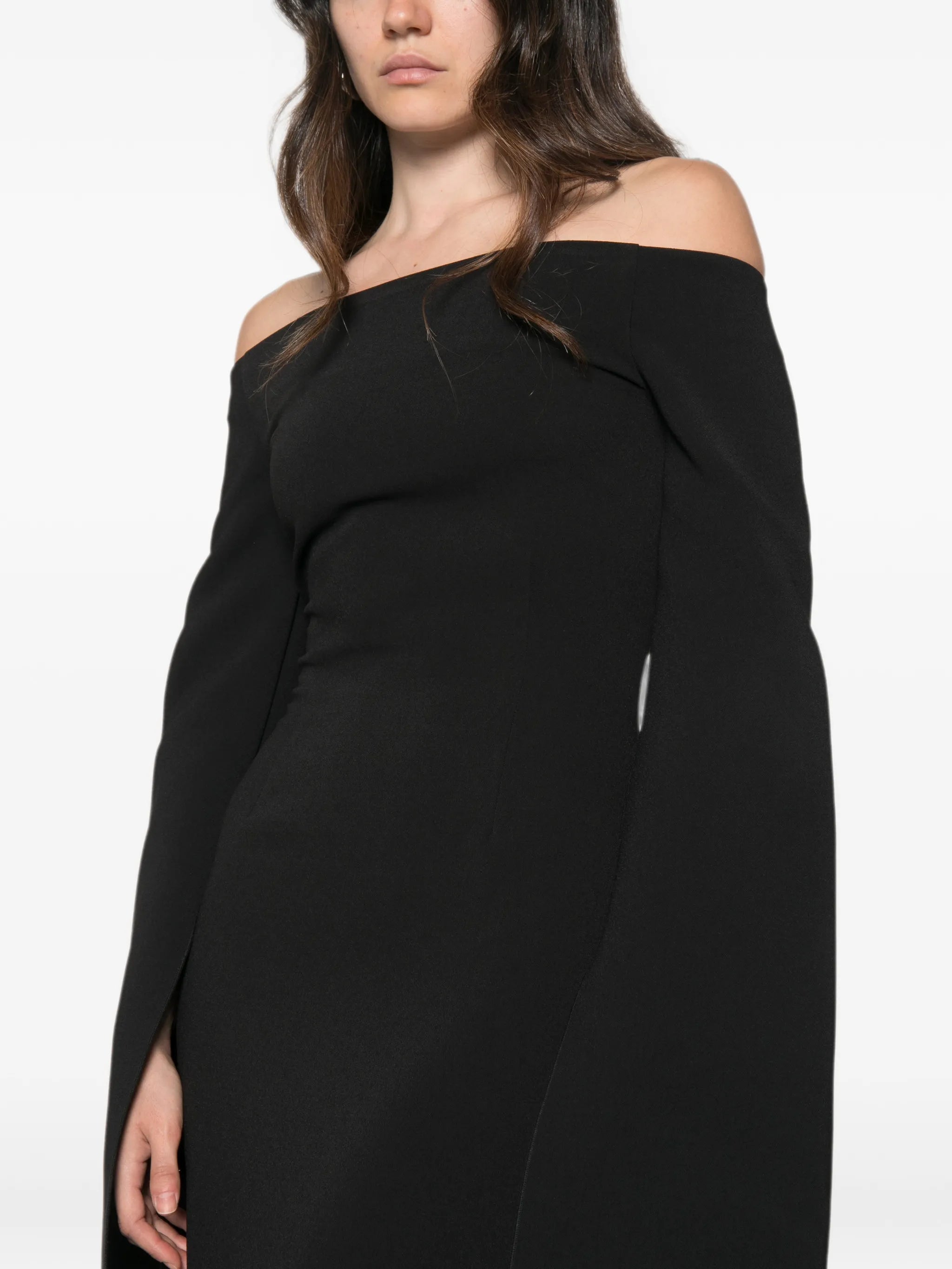 Marcella off-shoulder bell-sleeve maxi dress