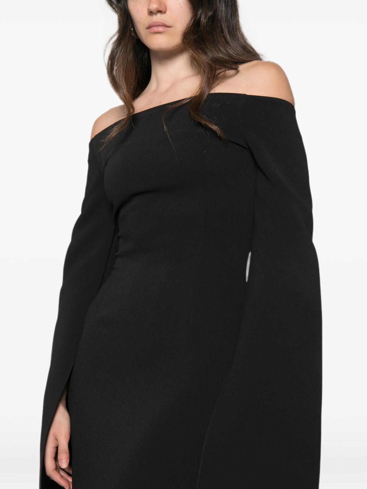 Marcella off-shoulder bell-sleeve maxi dress
