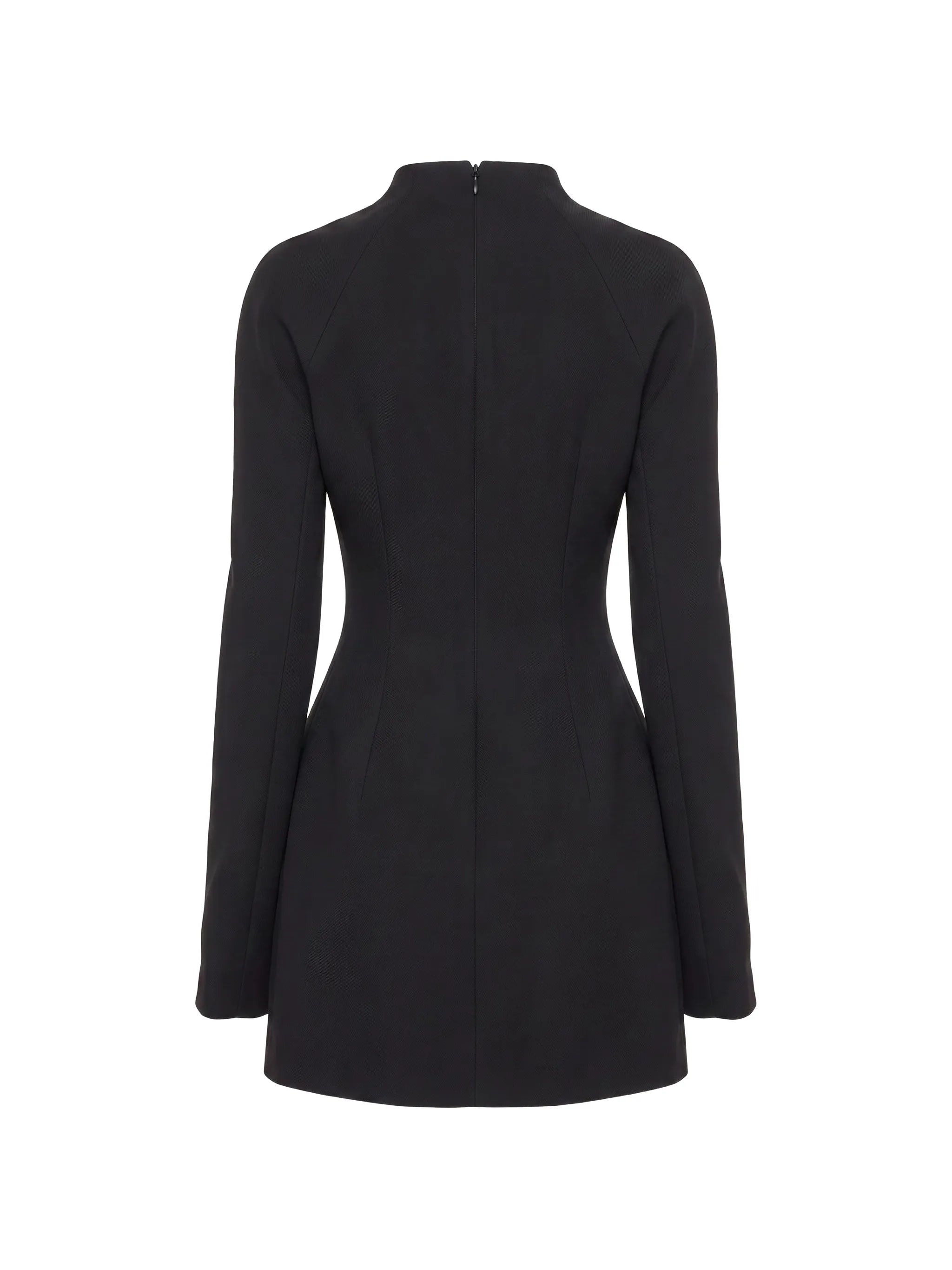 long-sleeve mini dress