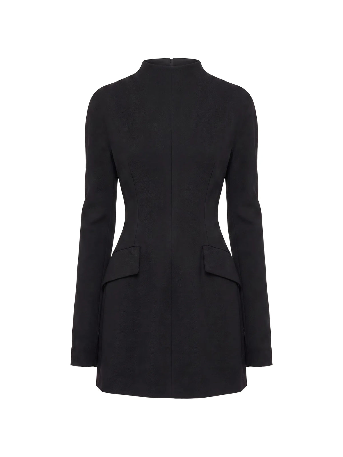 long-sleeve mini dress