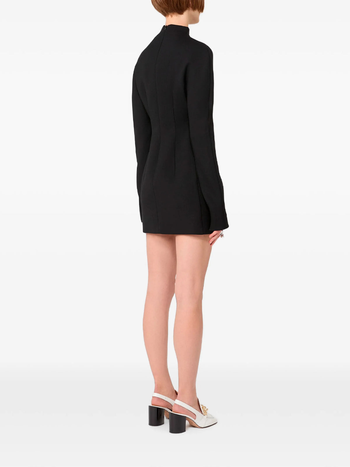 long-sleeve mini dress