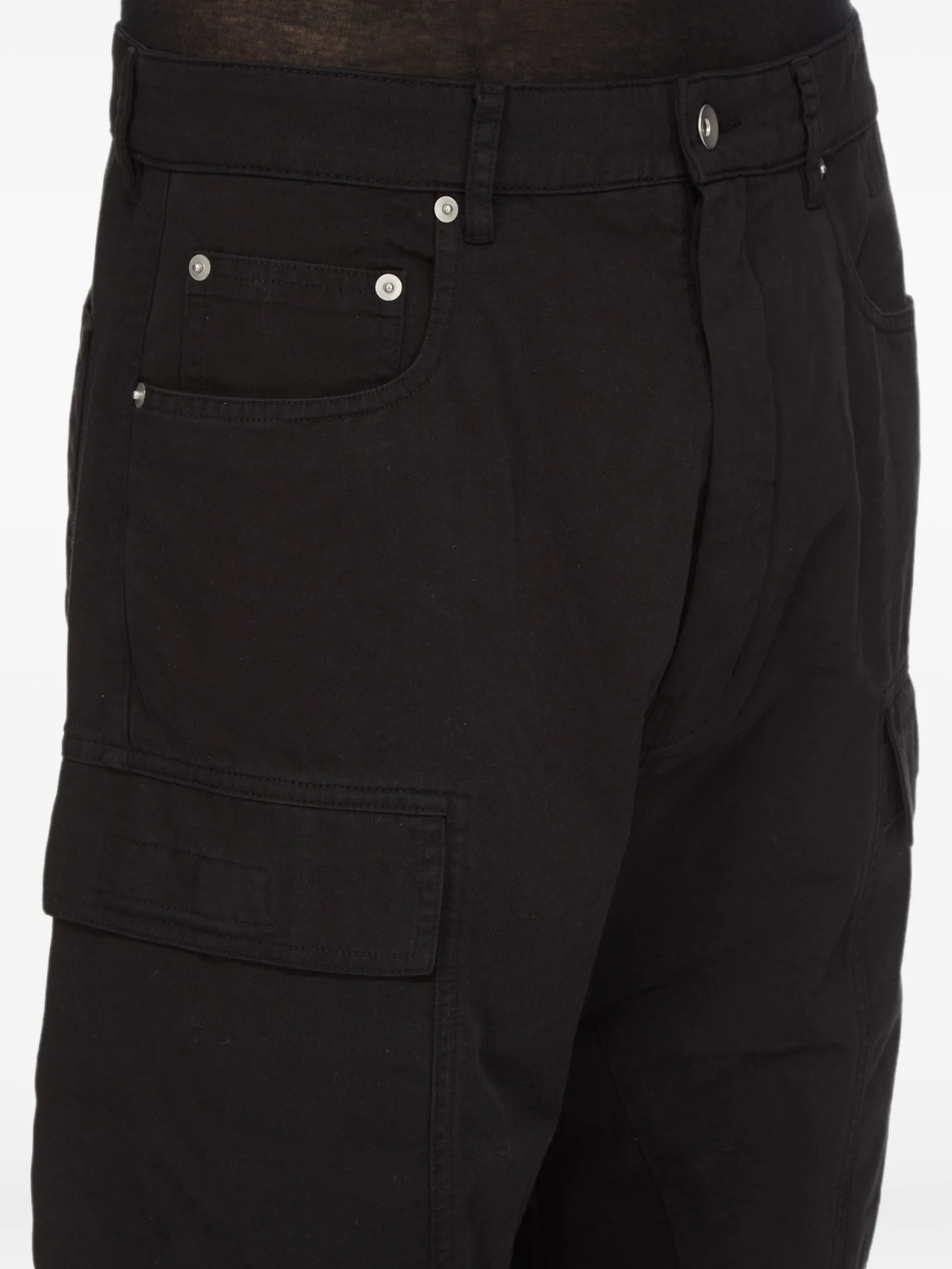 Tower double cargo jeans in cotton twill
