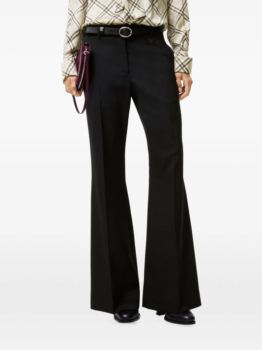wool blend tailored trousers