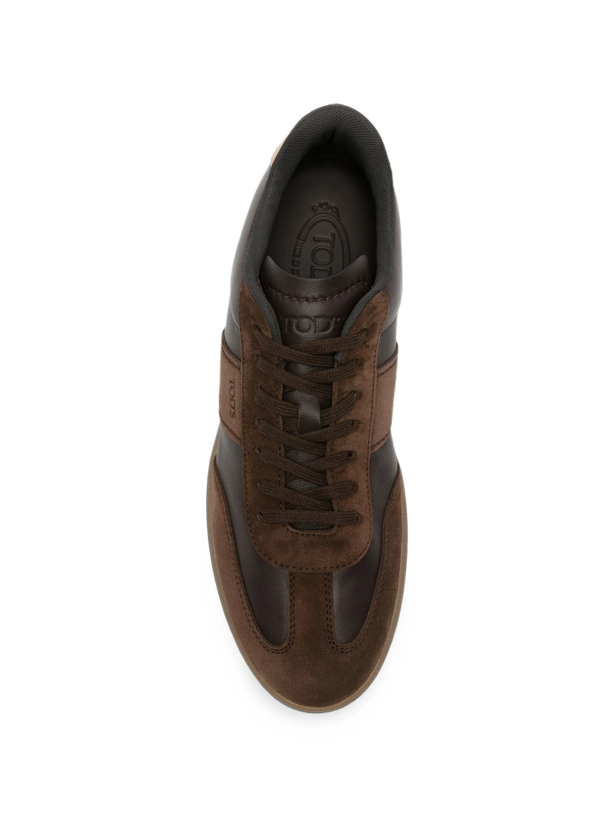 Tabs suede-panel sneakers