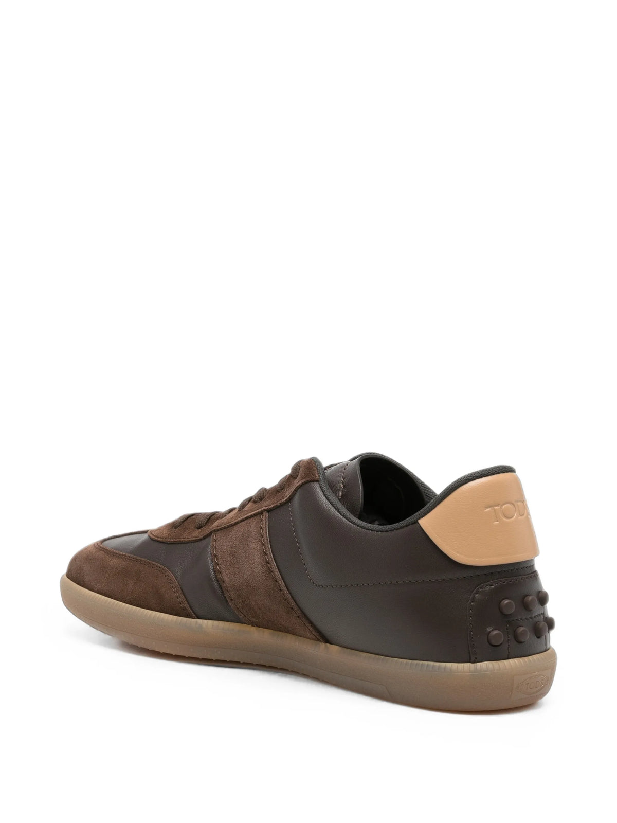 Tabs suede-panel sneakers