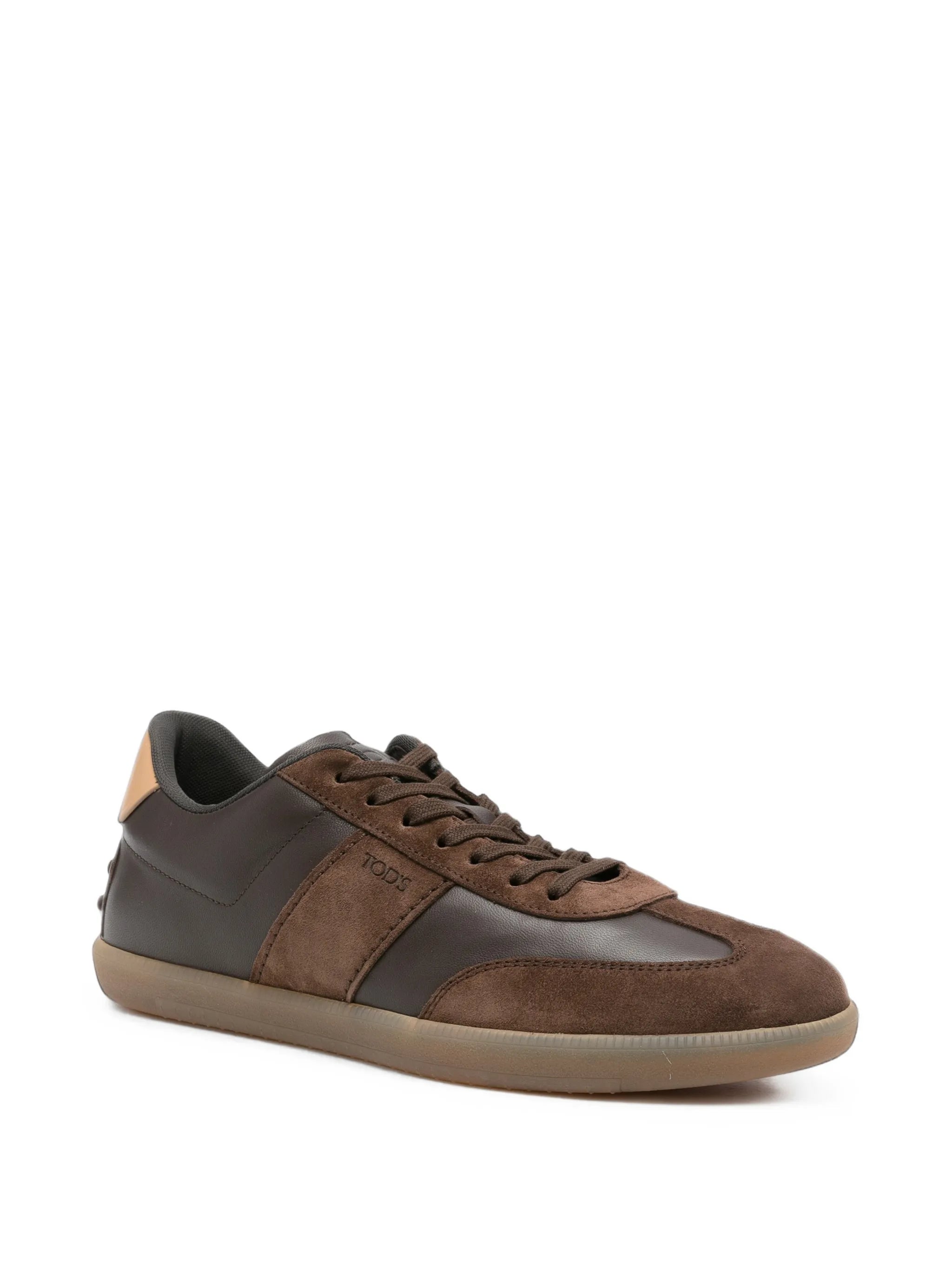 Tabs suede-panel sneakers