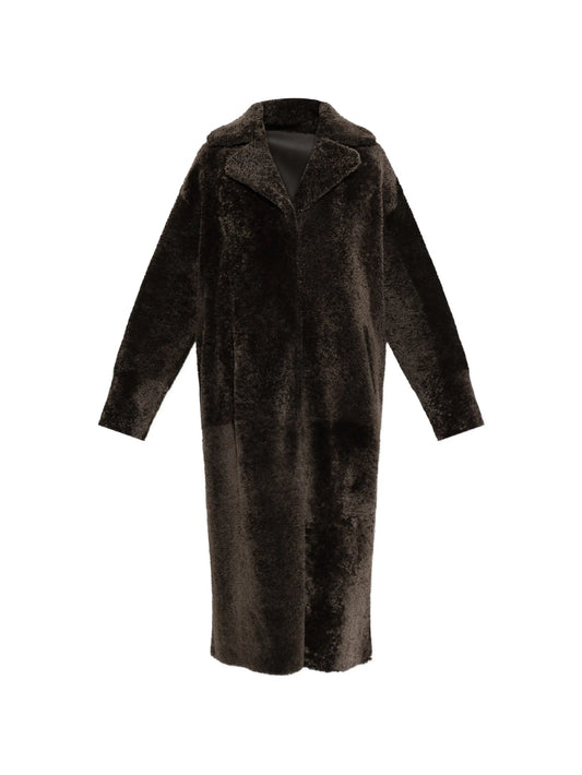 Ines reversible shearling coat