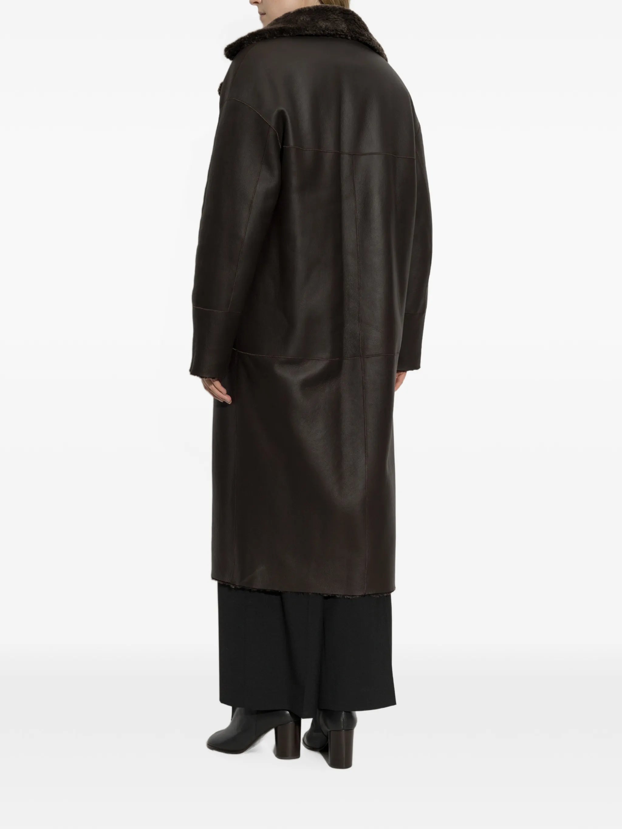 Ines reversible shearling coat