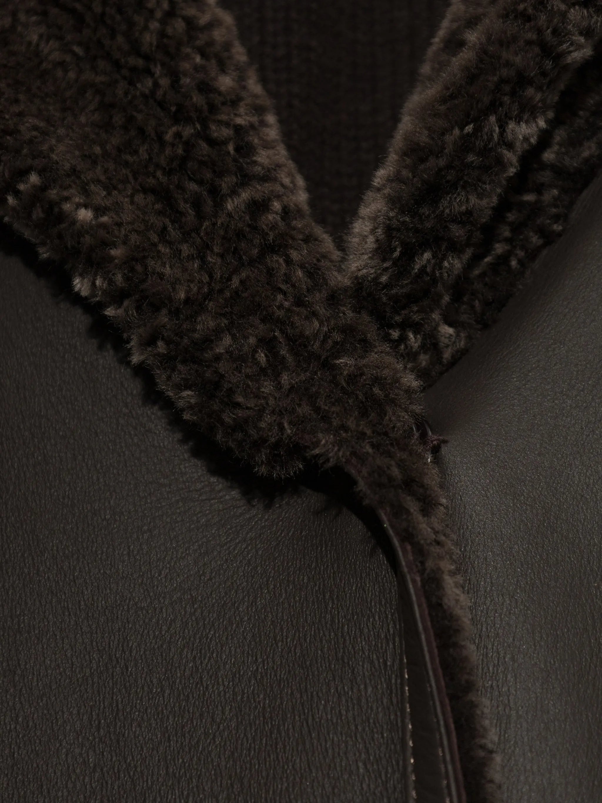 Ines reversible shearling coat