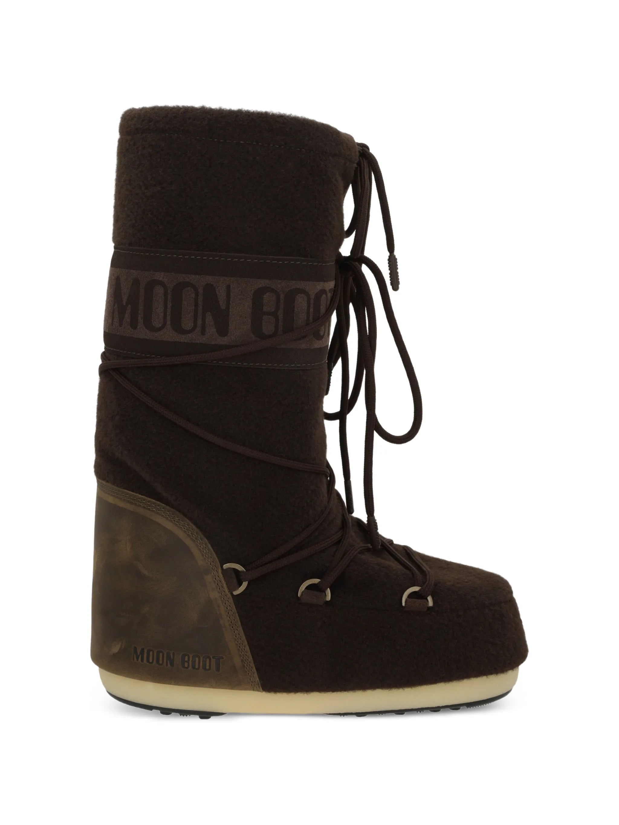 Icon nubuck dark brown felt boots
