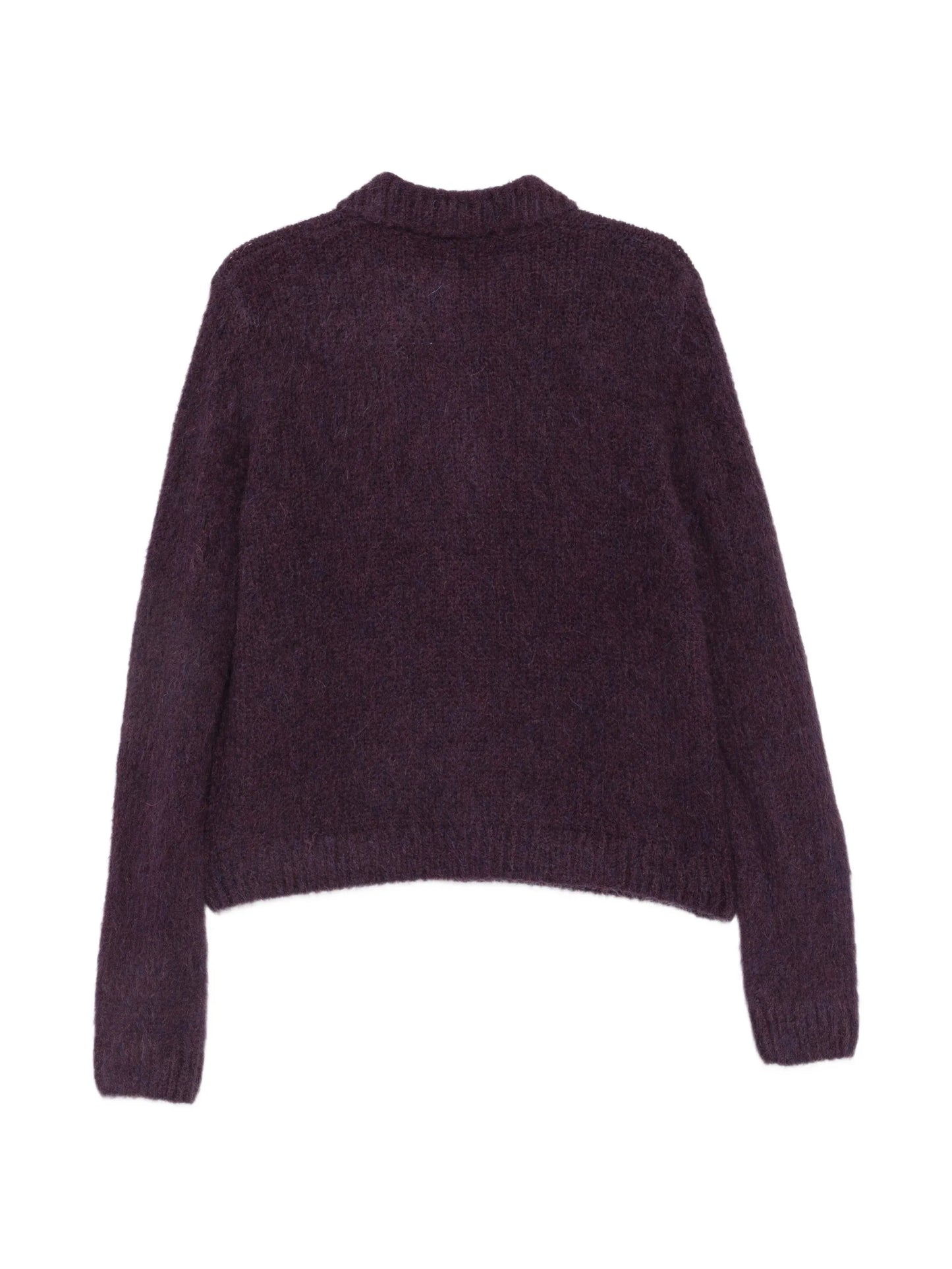 alpaca button-up cardigan