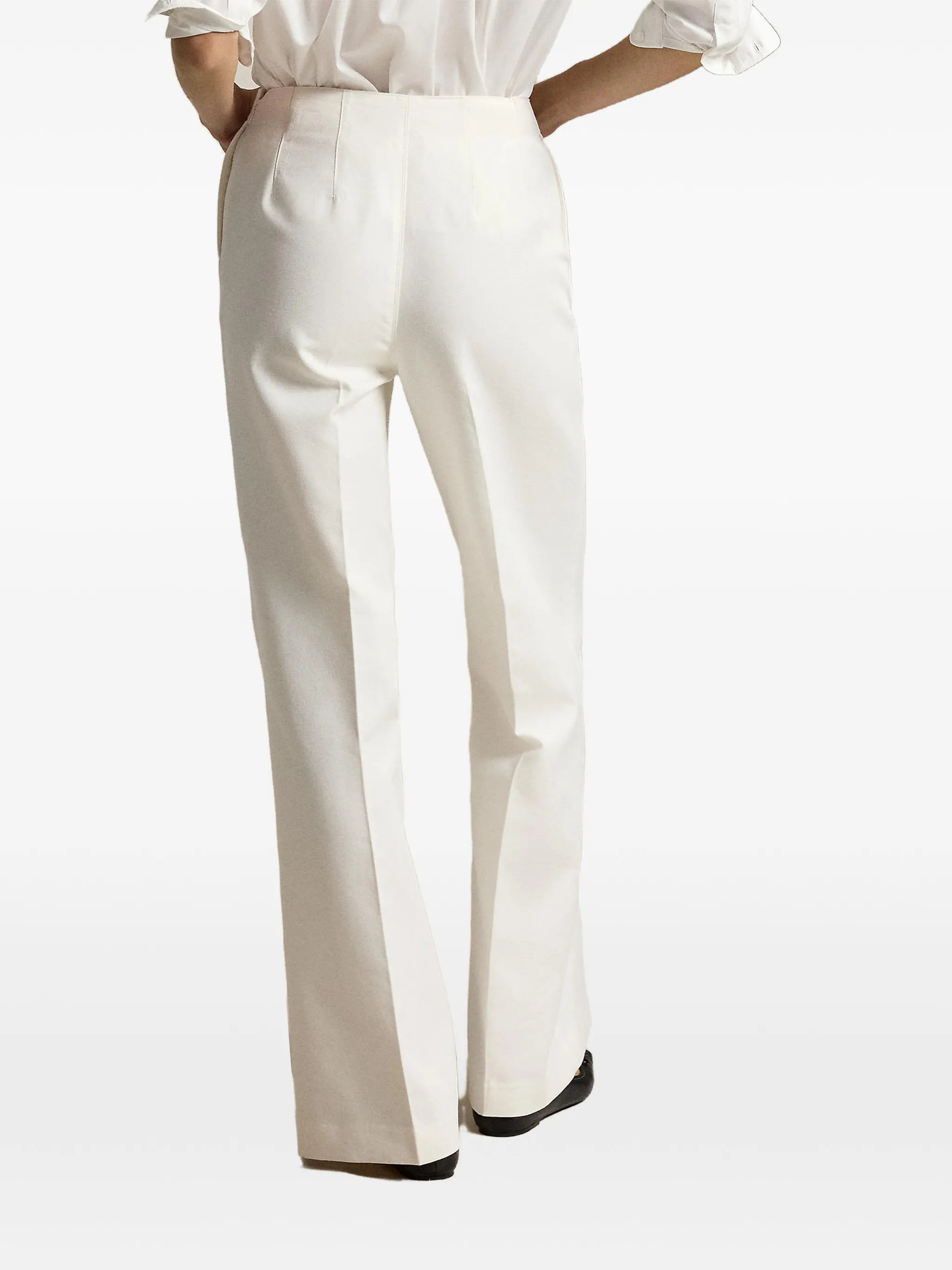 Beaton cotton-wool lace-up trousers