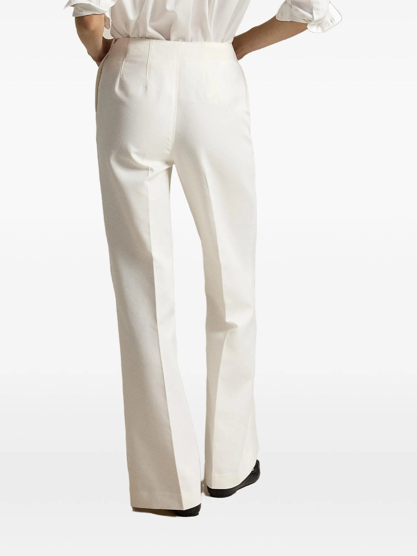 Beaton cotton-wool lace-up trousers