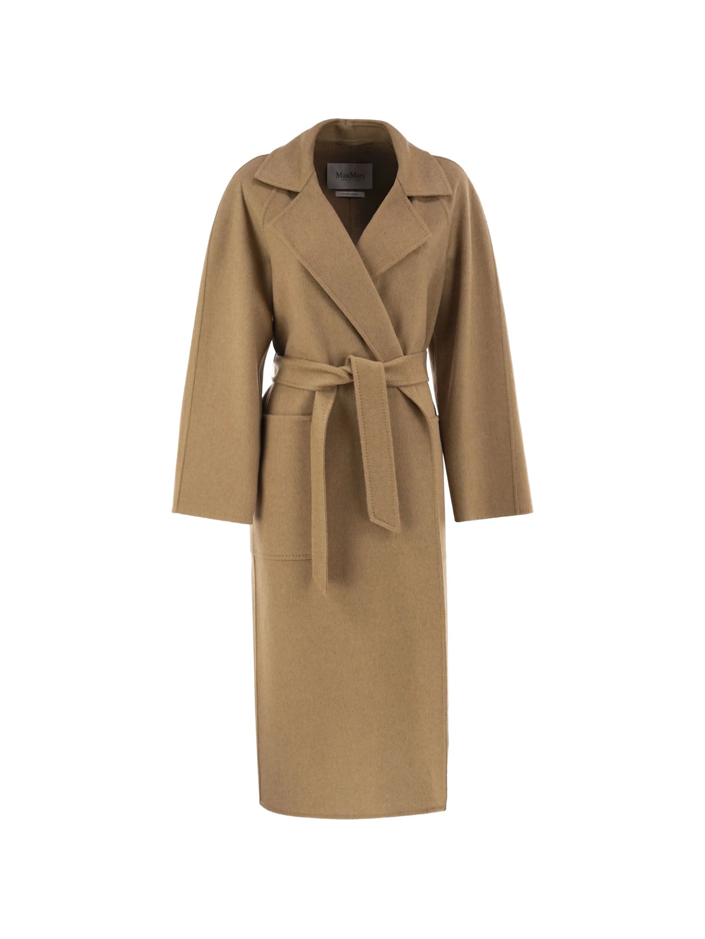 long camel robe coat