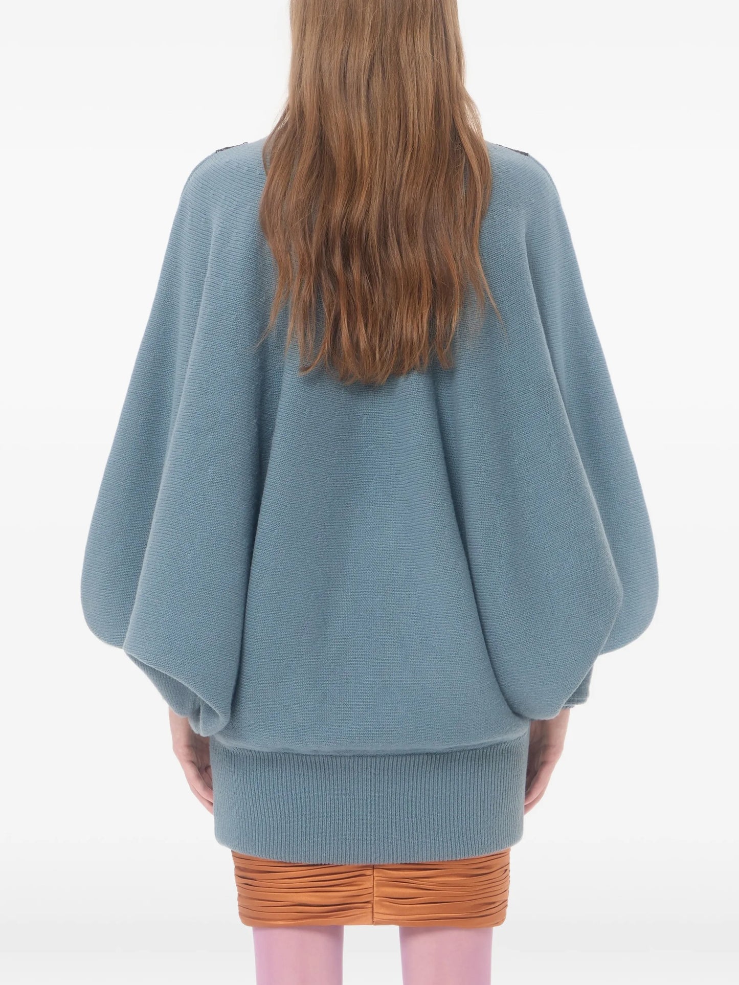 wool jumper with lace