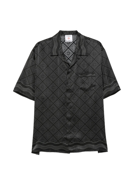 Radiating Monogram silk shirt