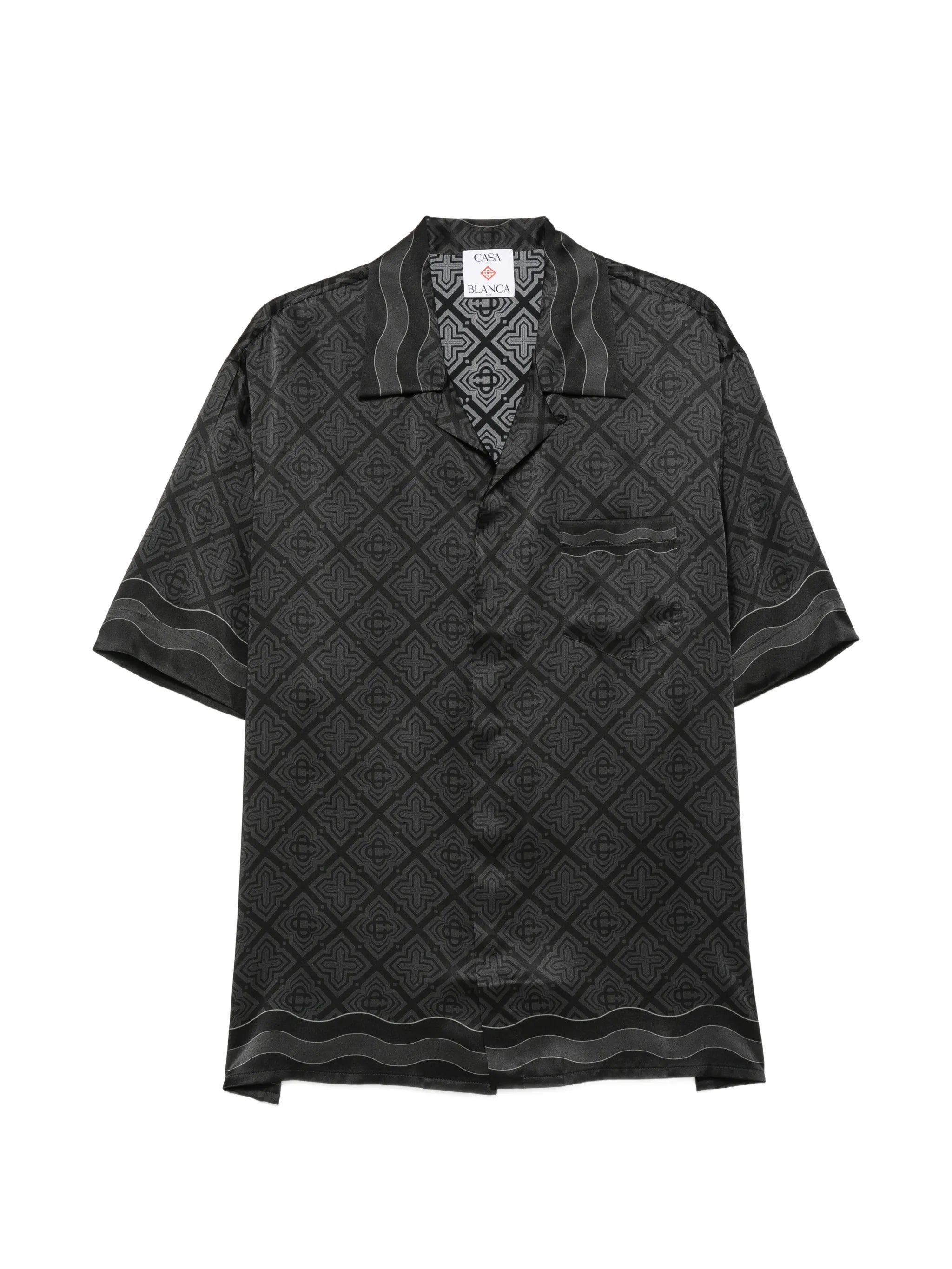 Radiating Monogram silk shirt