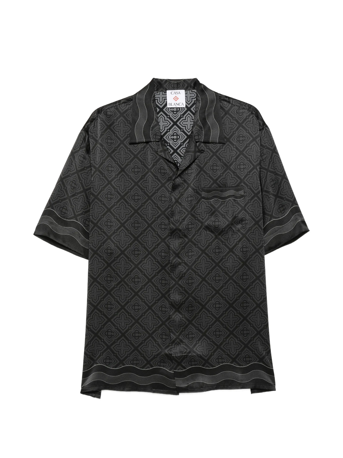 Radiating Monogram silk shirt