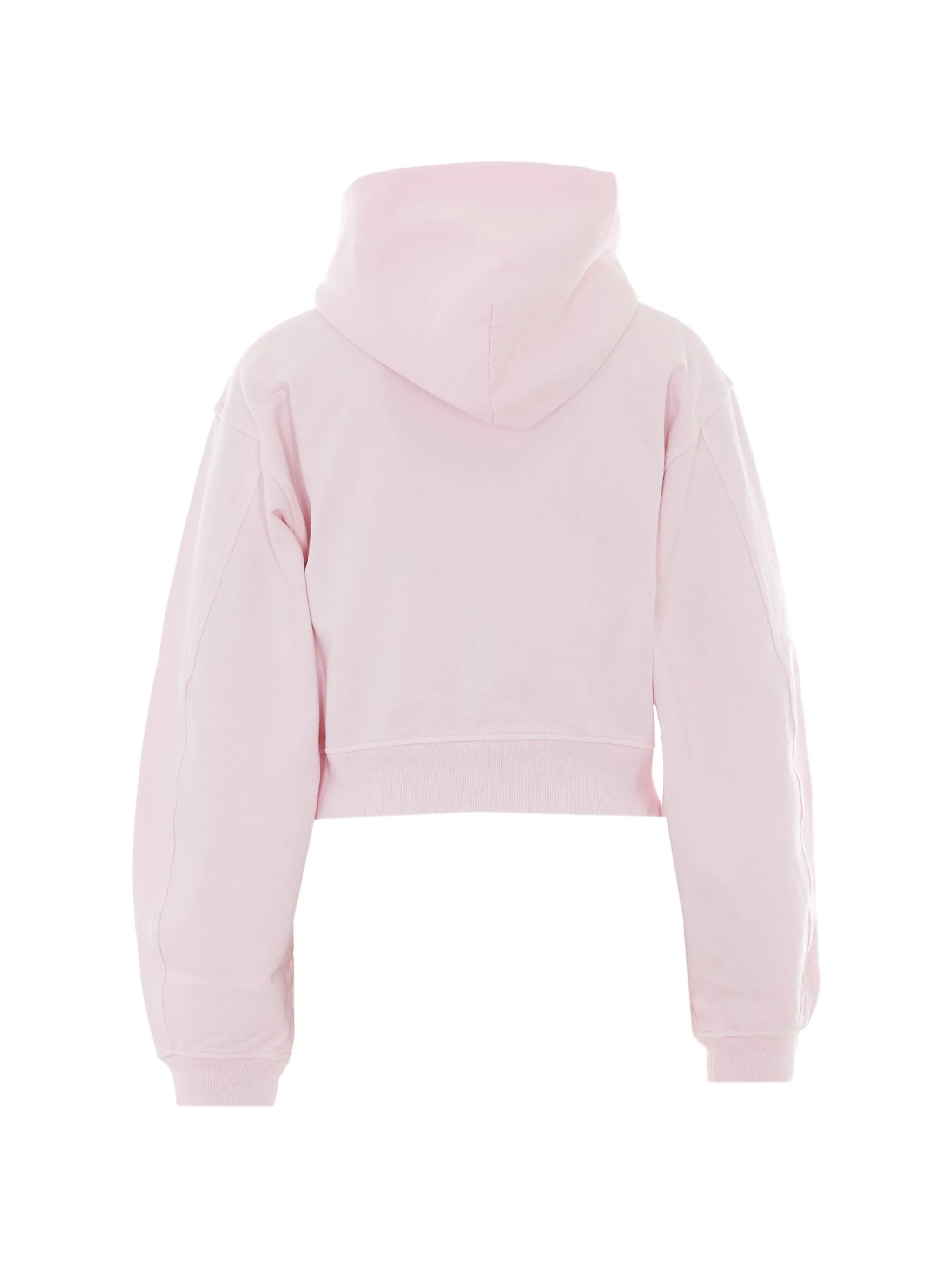 logo print zip-up hoodie