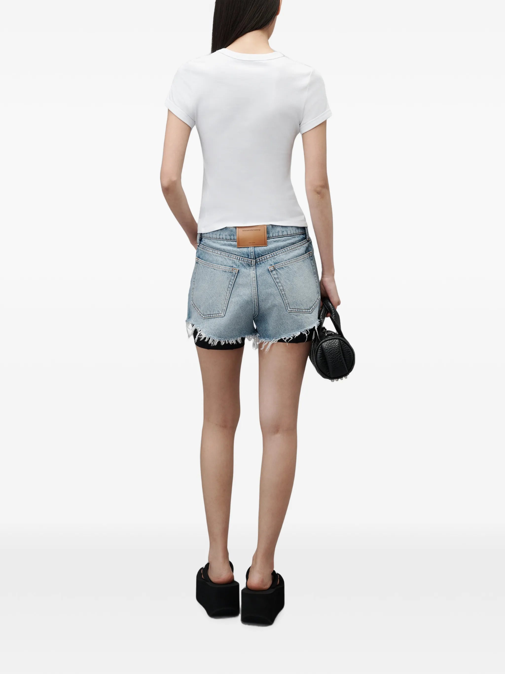 cherry graphic T-shirt with contrast trim