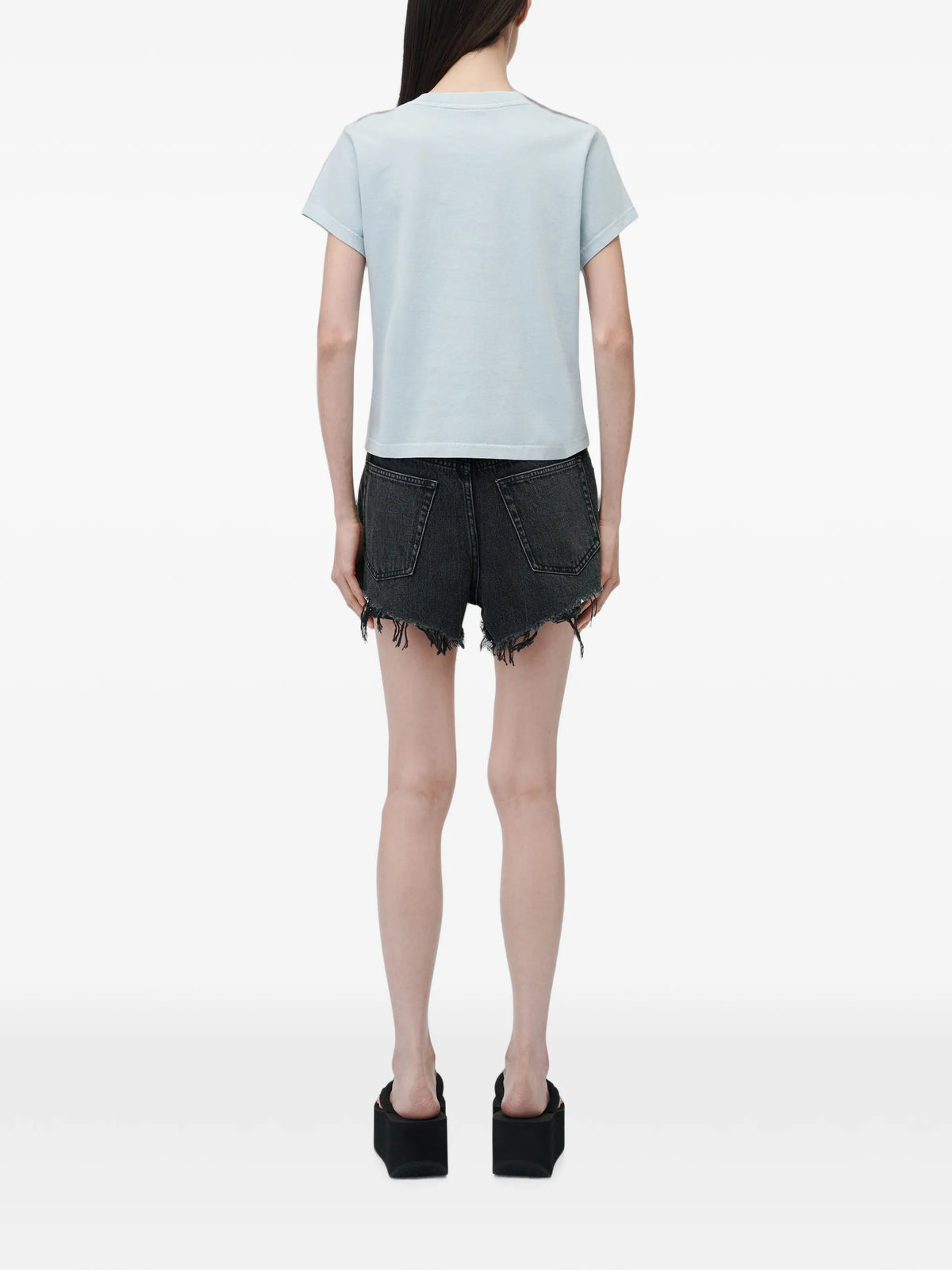 logo-print shrunken short-sleeve T-shirt