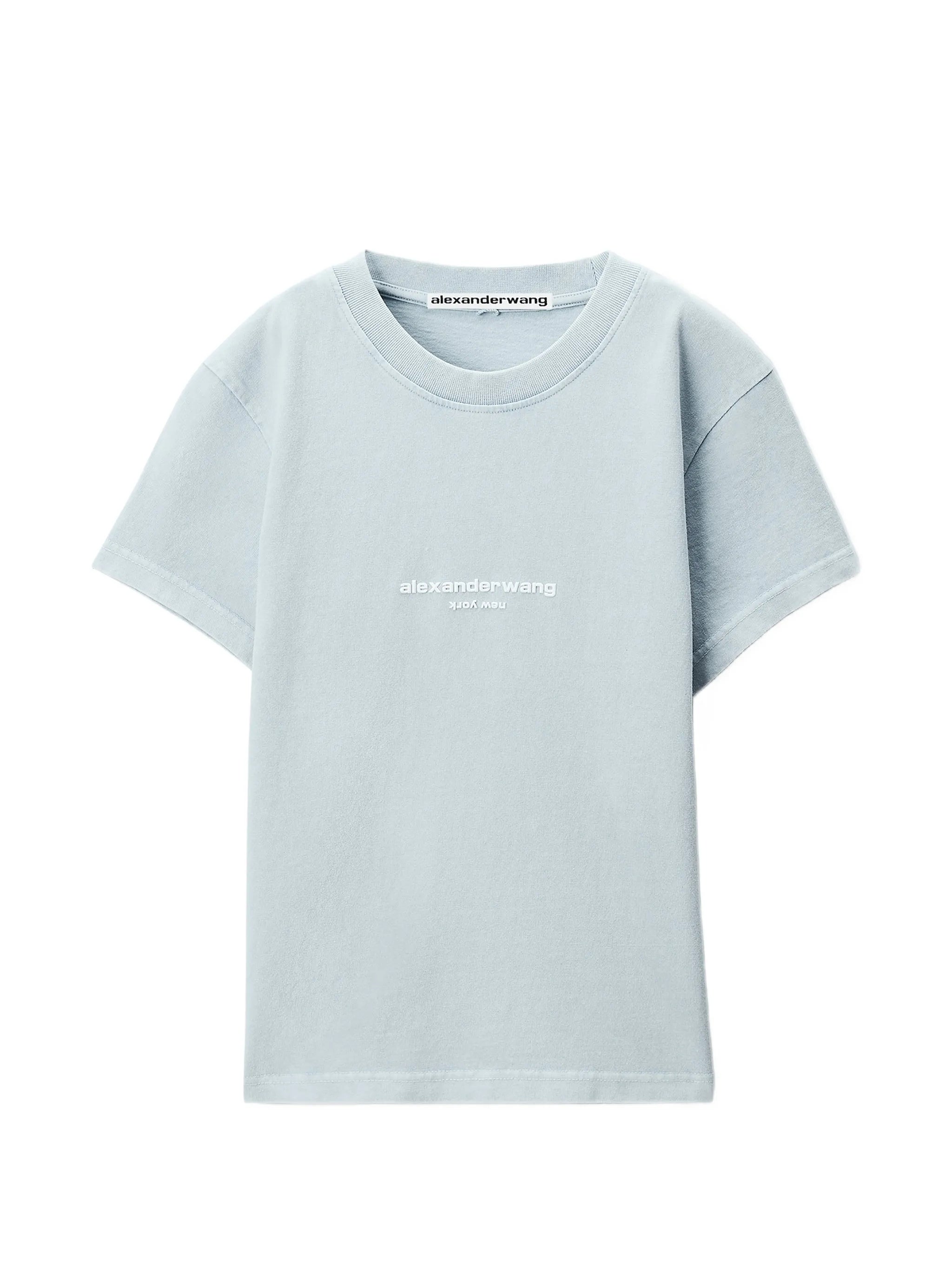 logo-print shrunken short-sleeve T-shirt