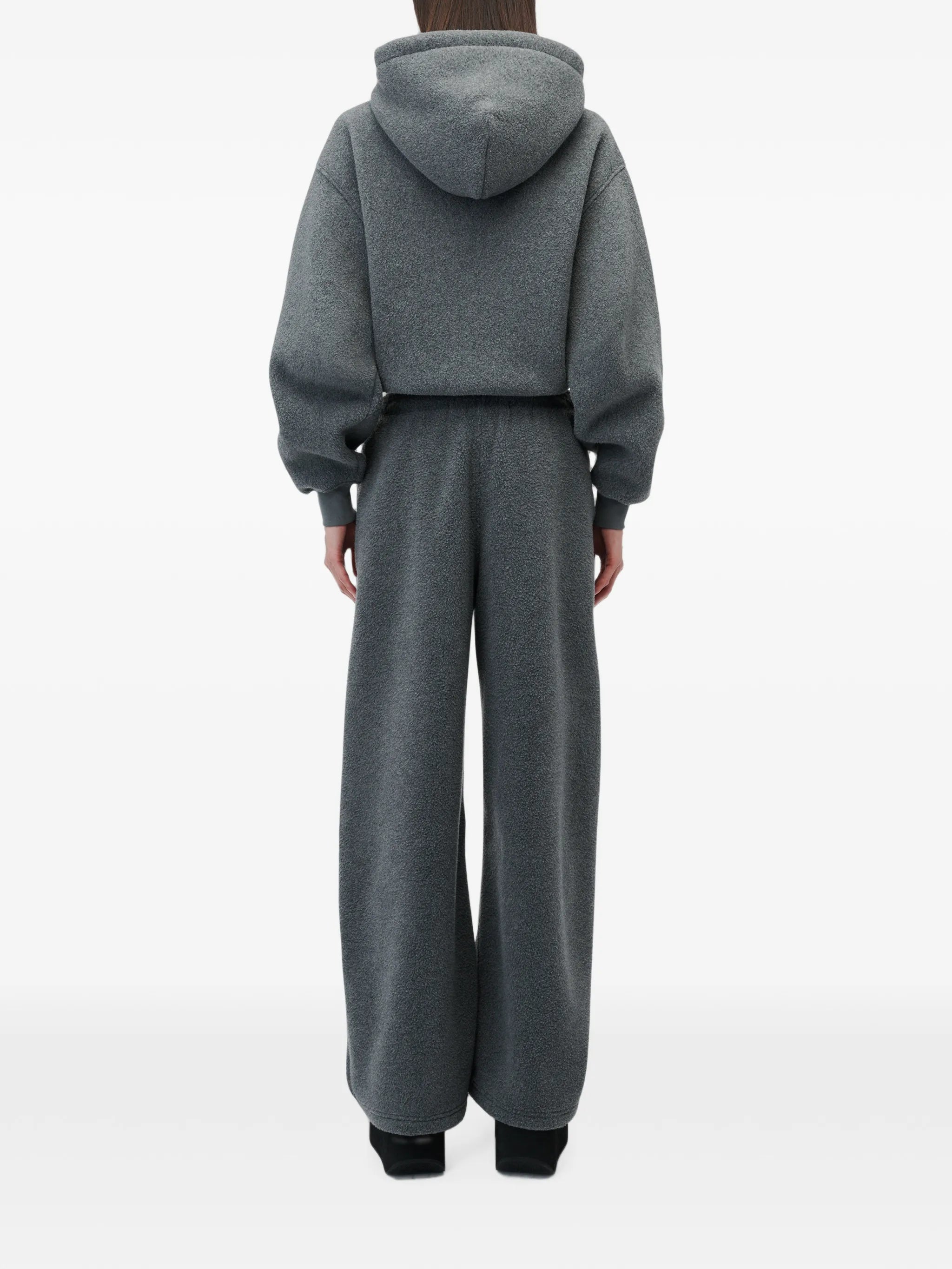 mid-rise track pant w/ rhinestone drawcord