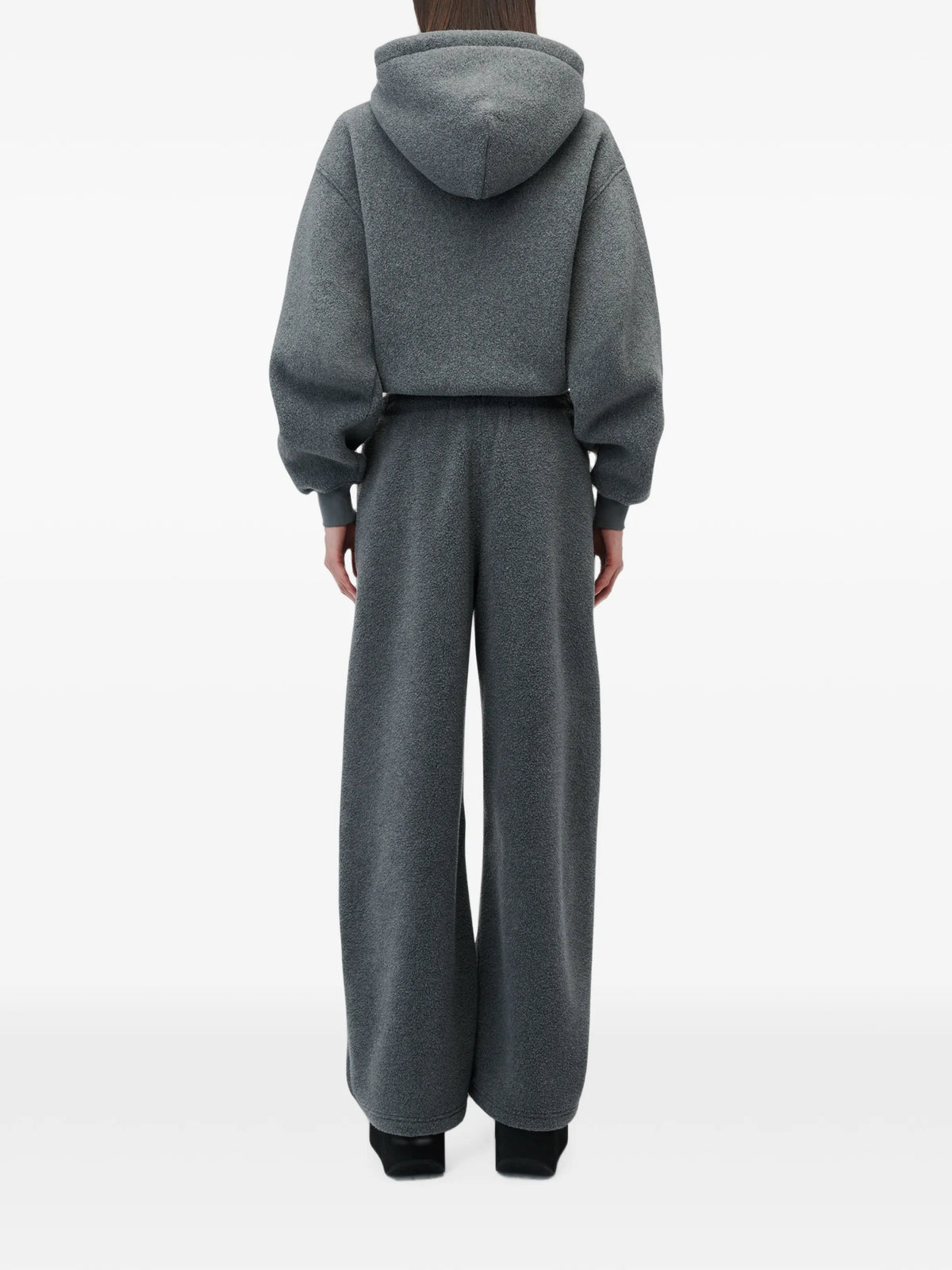mid-rise track pant w/ rhinestone drawcord