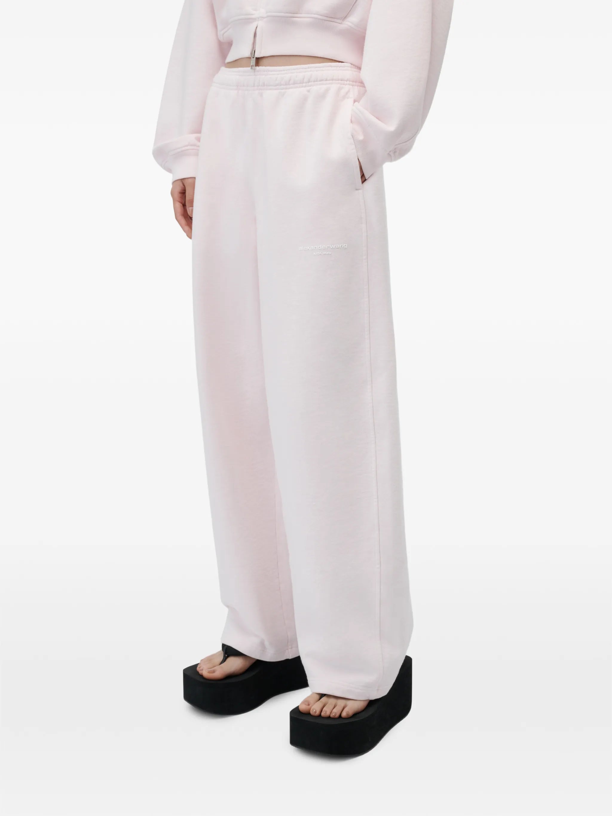 logo print mid-rise relaxed sweatpants