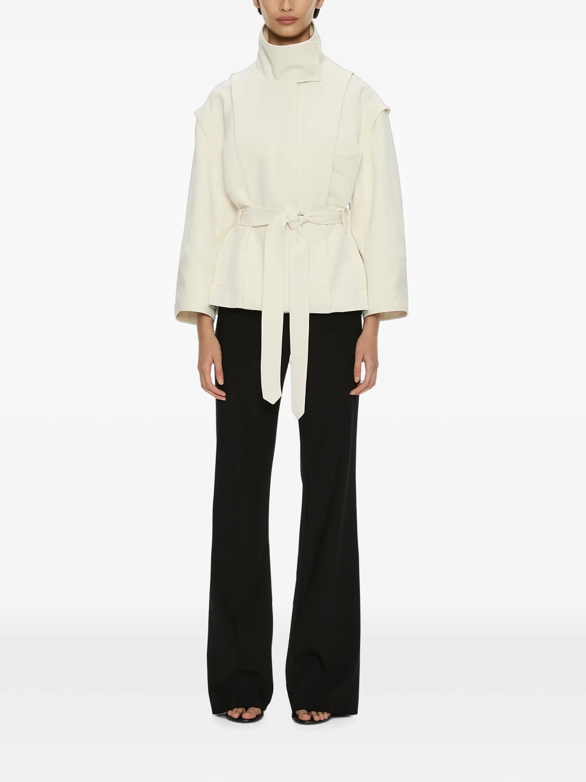 Virelle Parapet belt-waist jacket