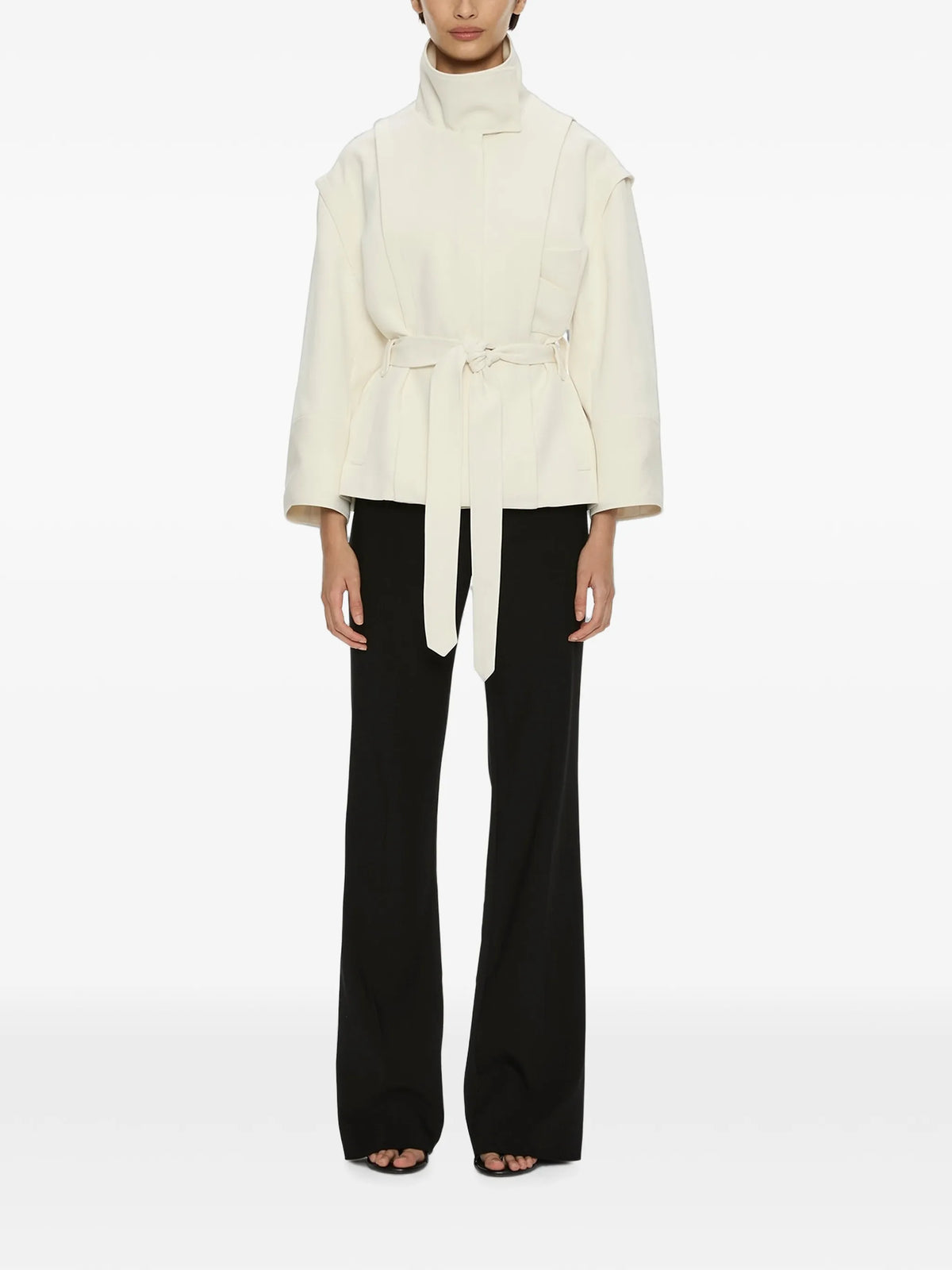Virelle Parapet belt-waist jacket
