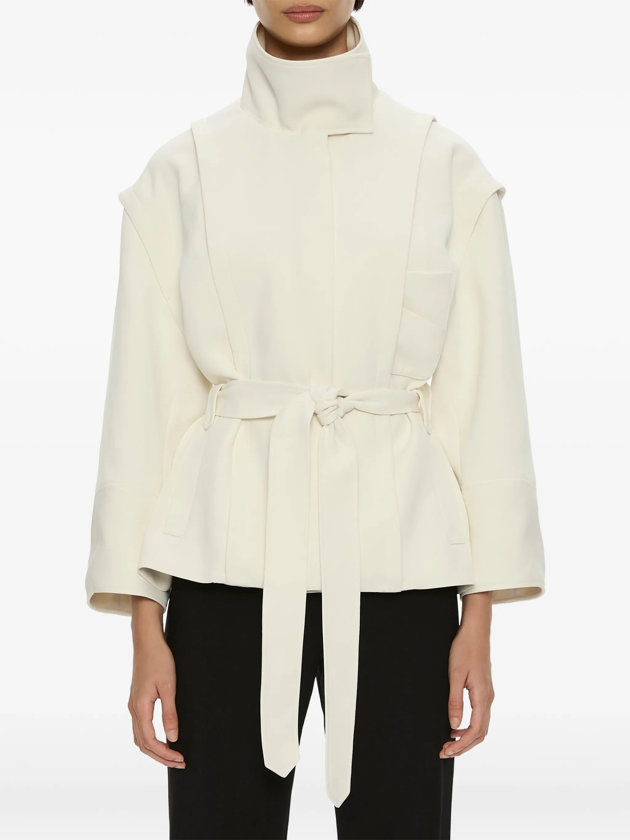 Virelle Parapet belt-waist jacket
