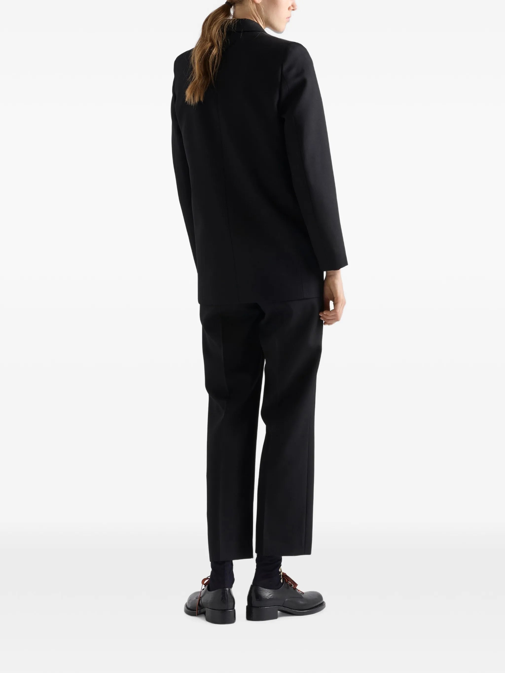 compact gabardine pants