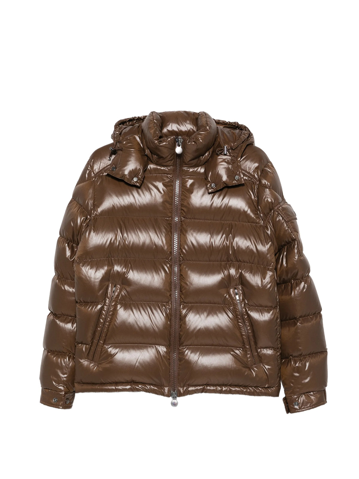 Maya hooded short down jacket