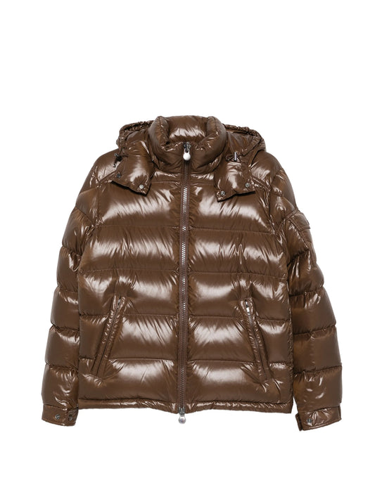 Maya hooded short down jacket