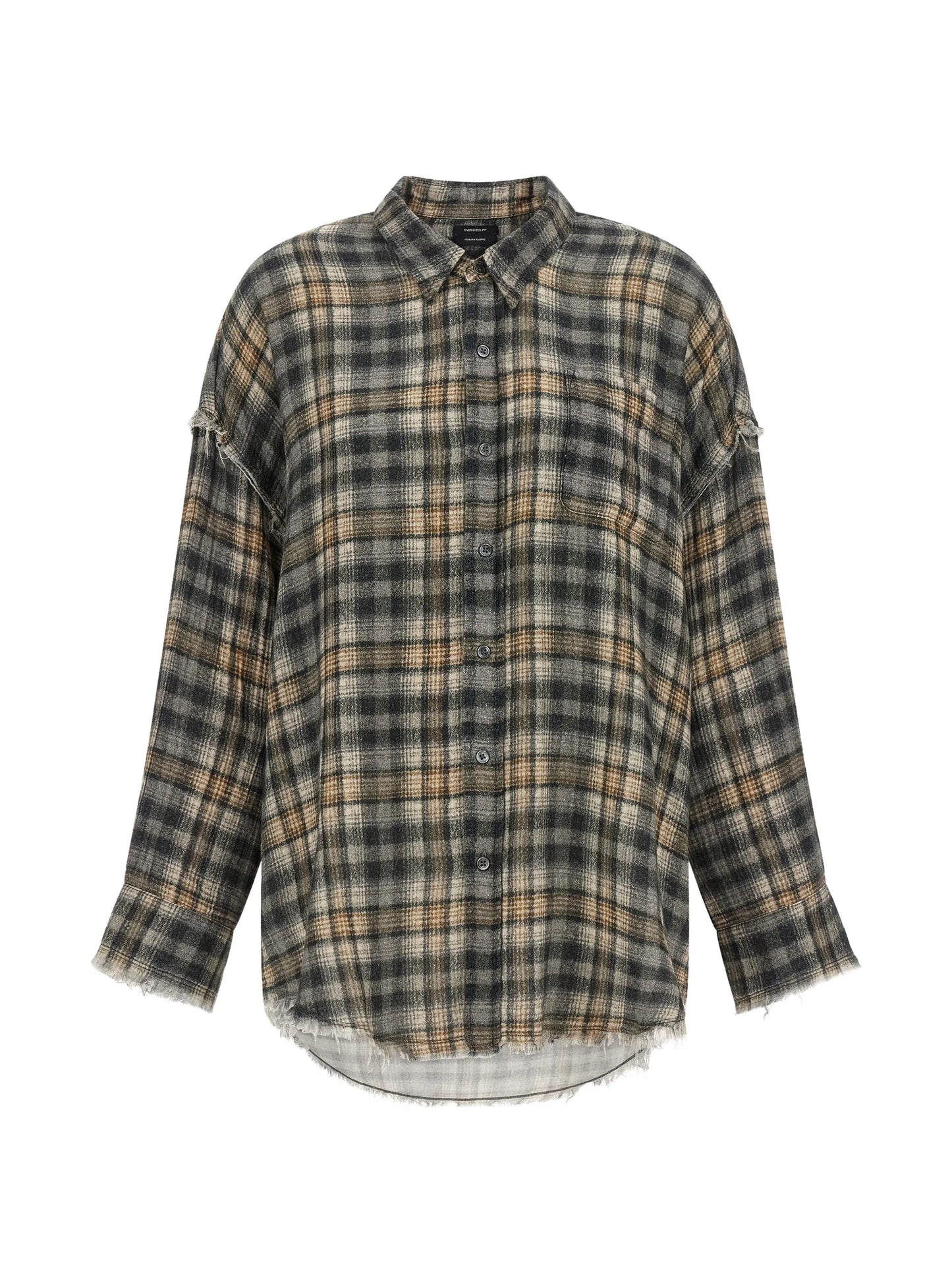 frayed raw-cut shirt