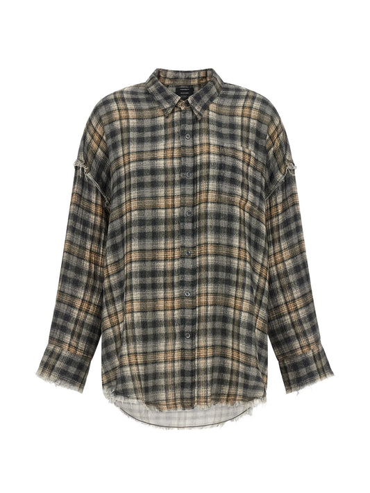 frayed raw-cut shirt